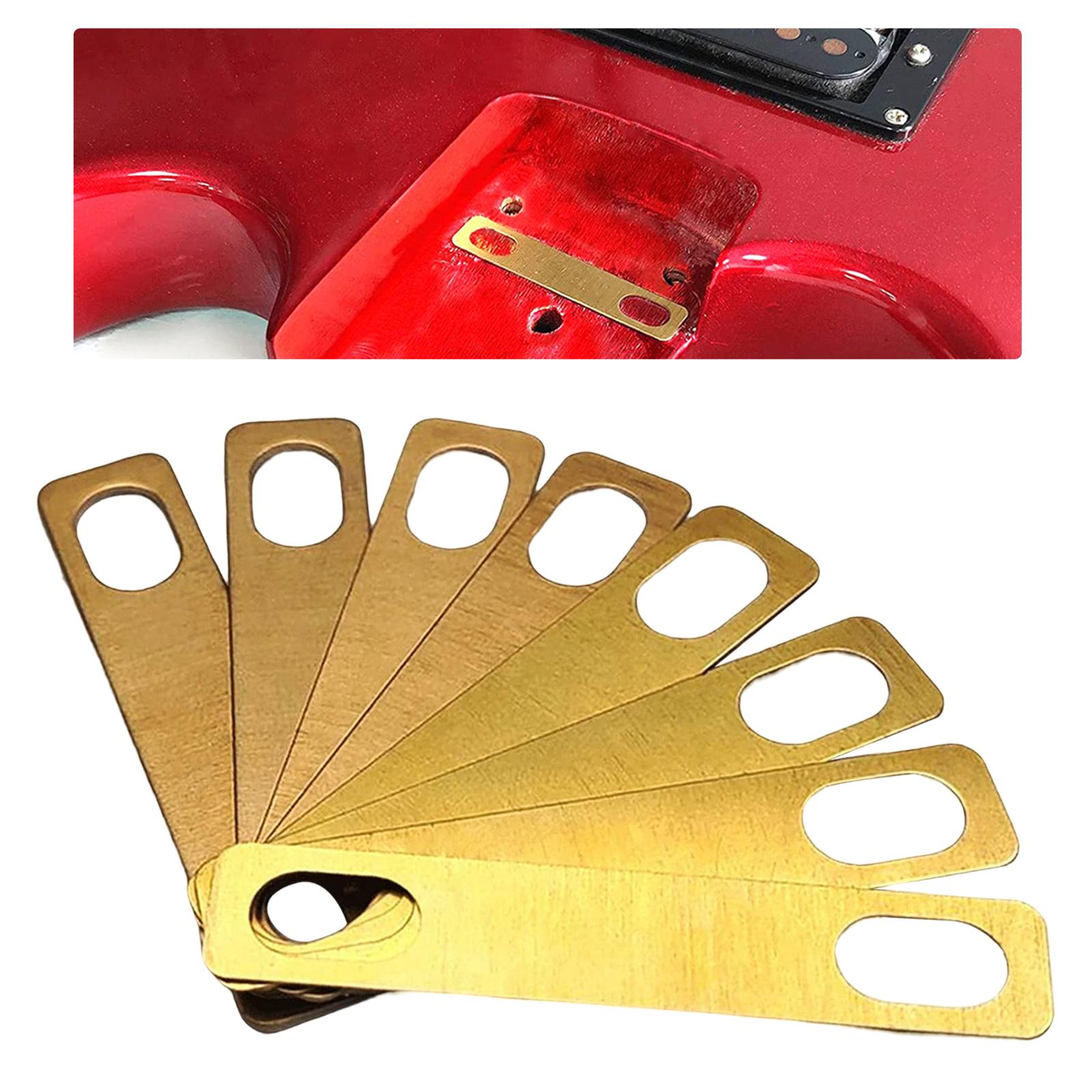 8x Instruments Brass Shims Durable Guitar Neck Shims for Replacement Set