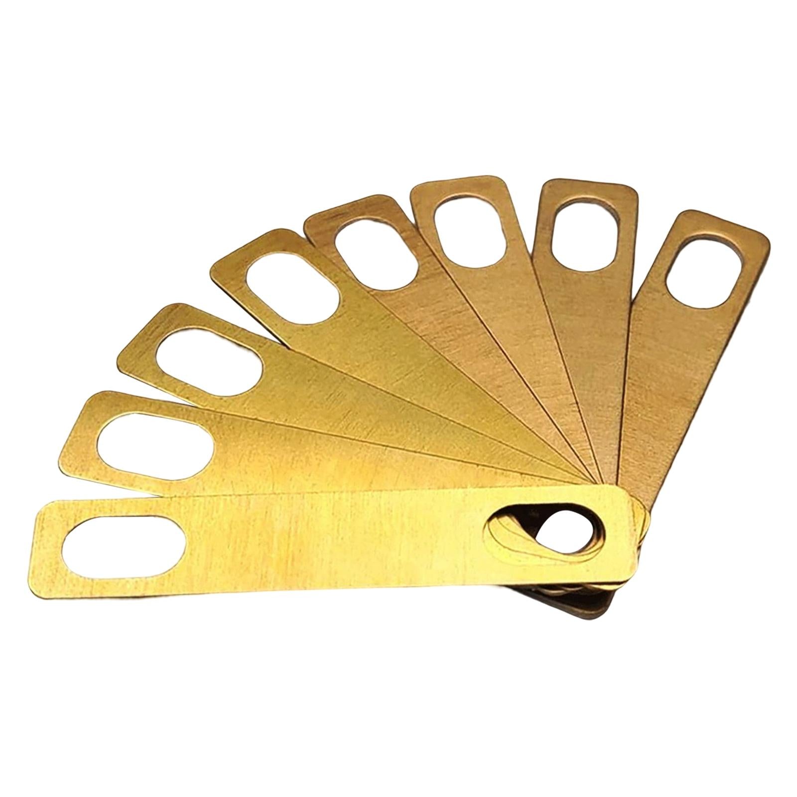 8x Instruments Brass Shims Durable Guitar Neck Shims for Replacement Set