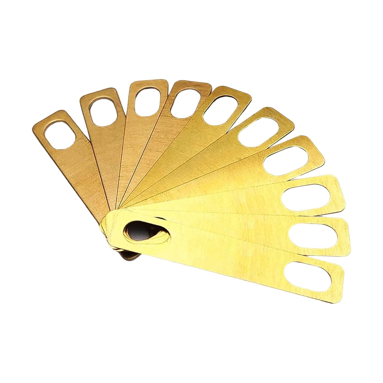 10 Pieces Guitar Neck Shims Easy Install Brass Shims for Brass Accessories