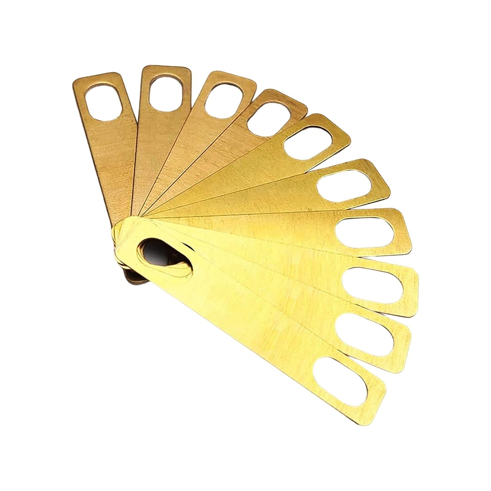 10 Pieces Guitar Neck Shims Easy Install Brass Shims for Brass Accessories