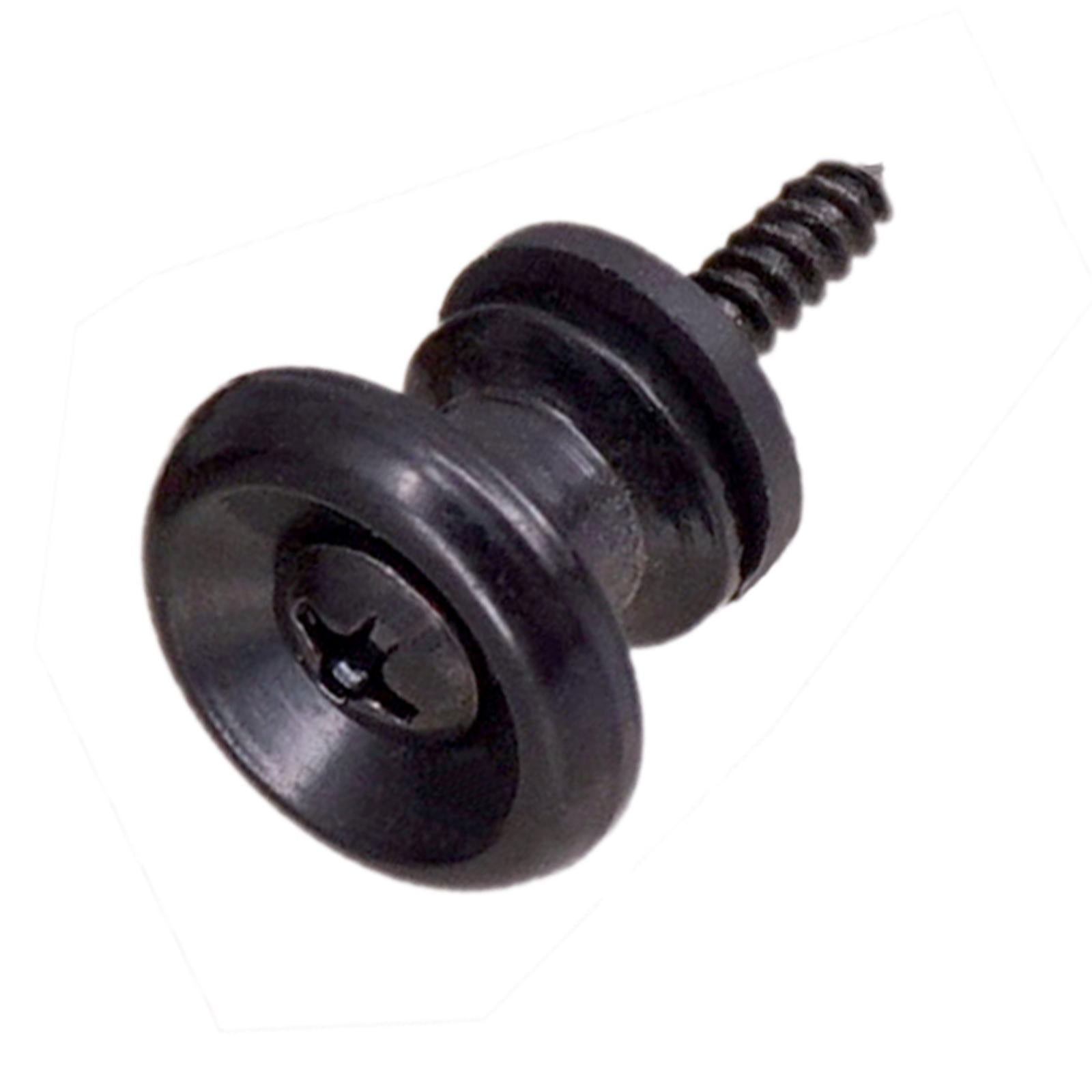 10x Guitar Strap Lock Pins Peg for Acoustic Electric Guitar Ukulele Bass Black