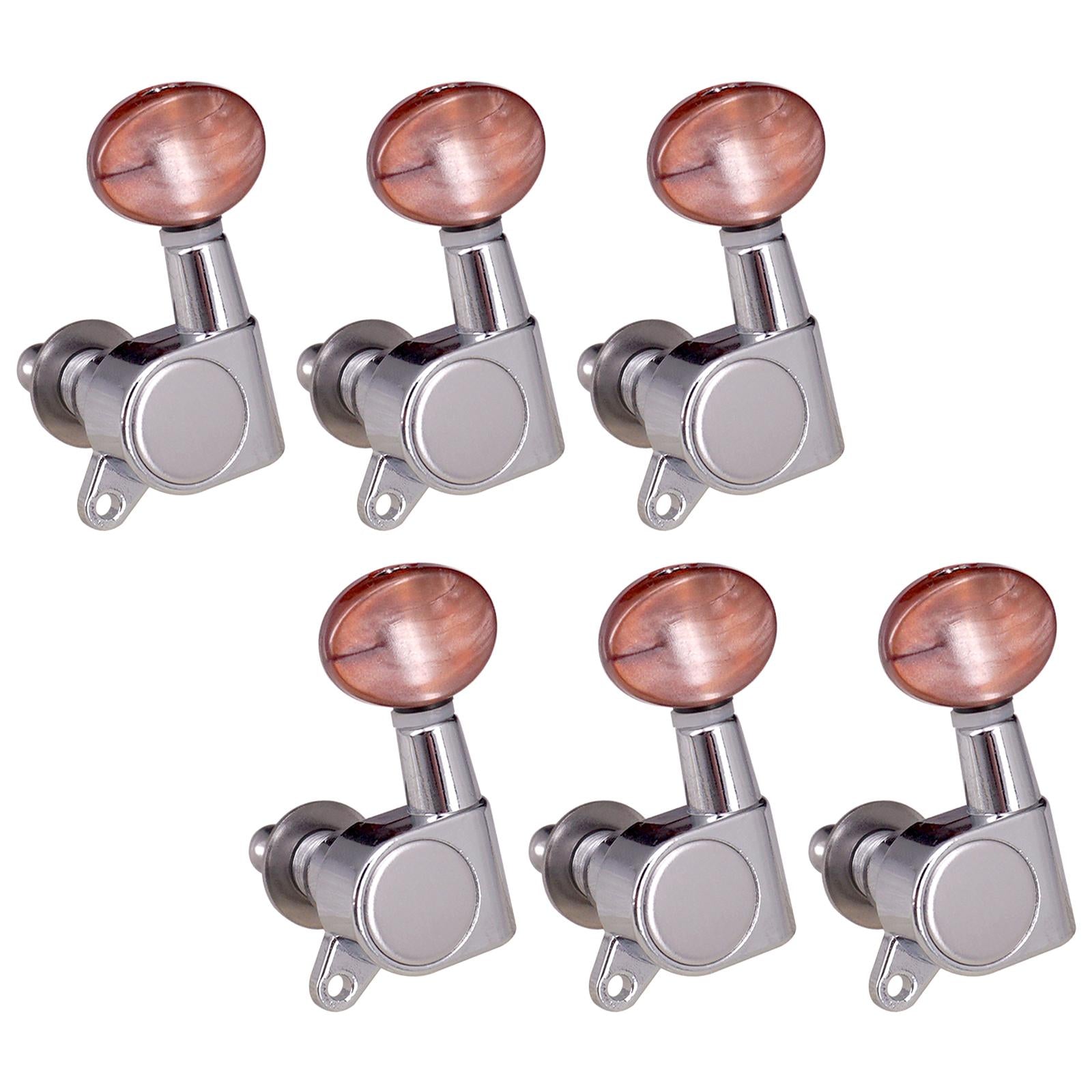 String Tuning Pegs Knobs Tuning Keys Replace Part for Electric Guitar 6 left Tuning Pegs