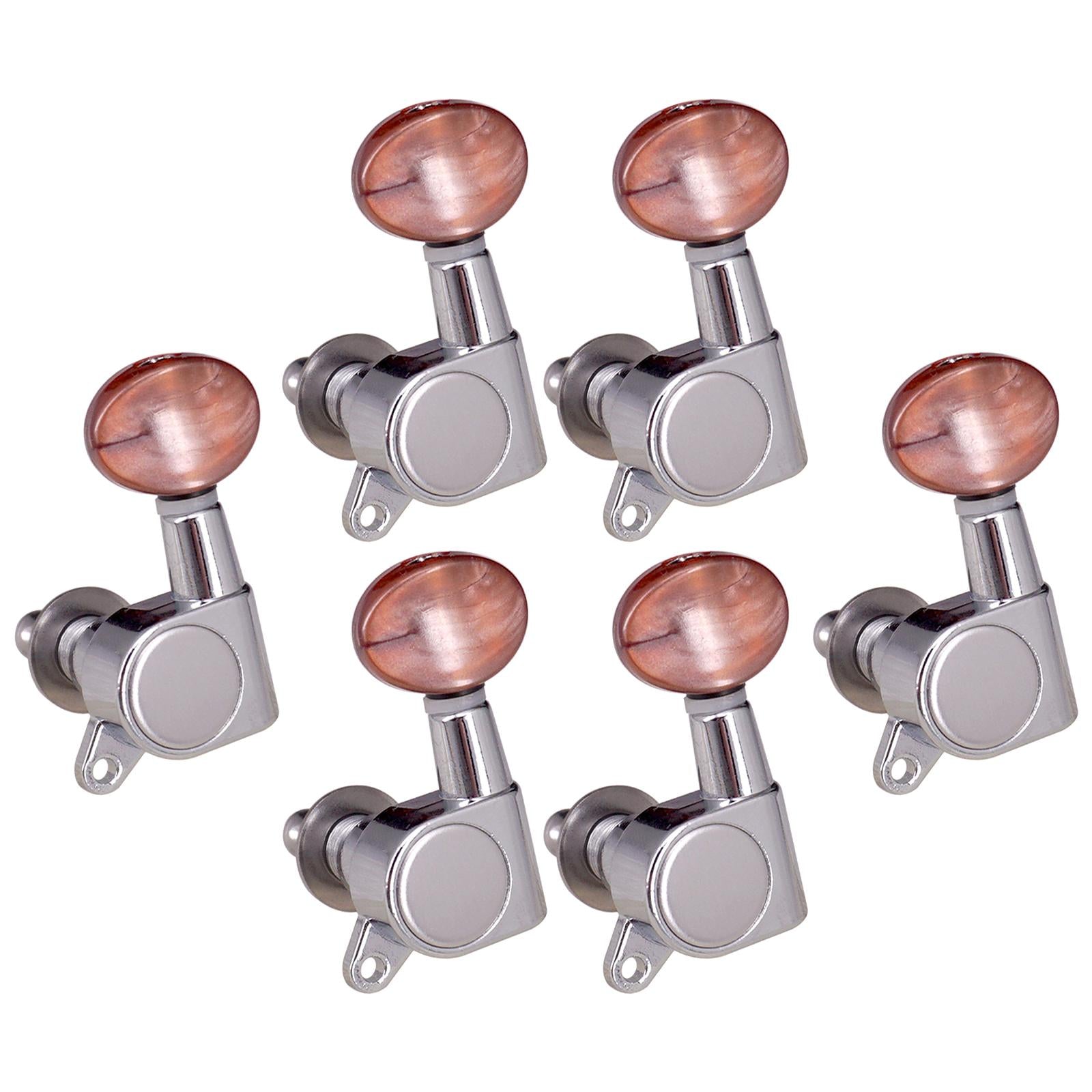 String Tuning Pegs Knobs Tuning Keys Replace Part for Electric Guitar 6 left Tuning Pegs