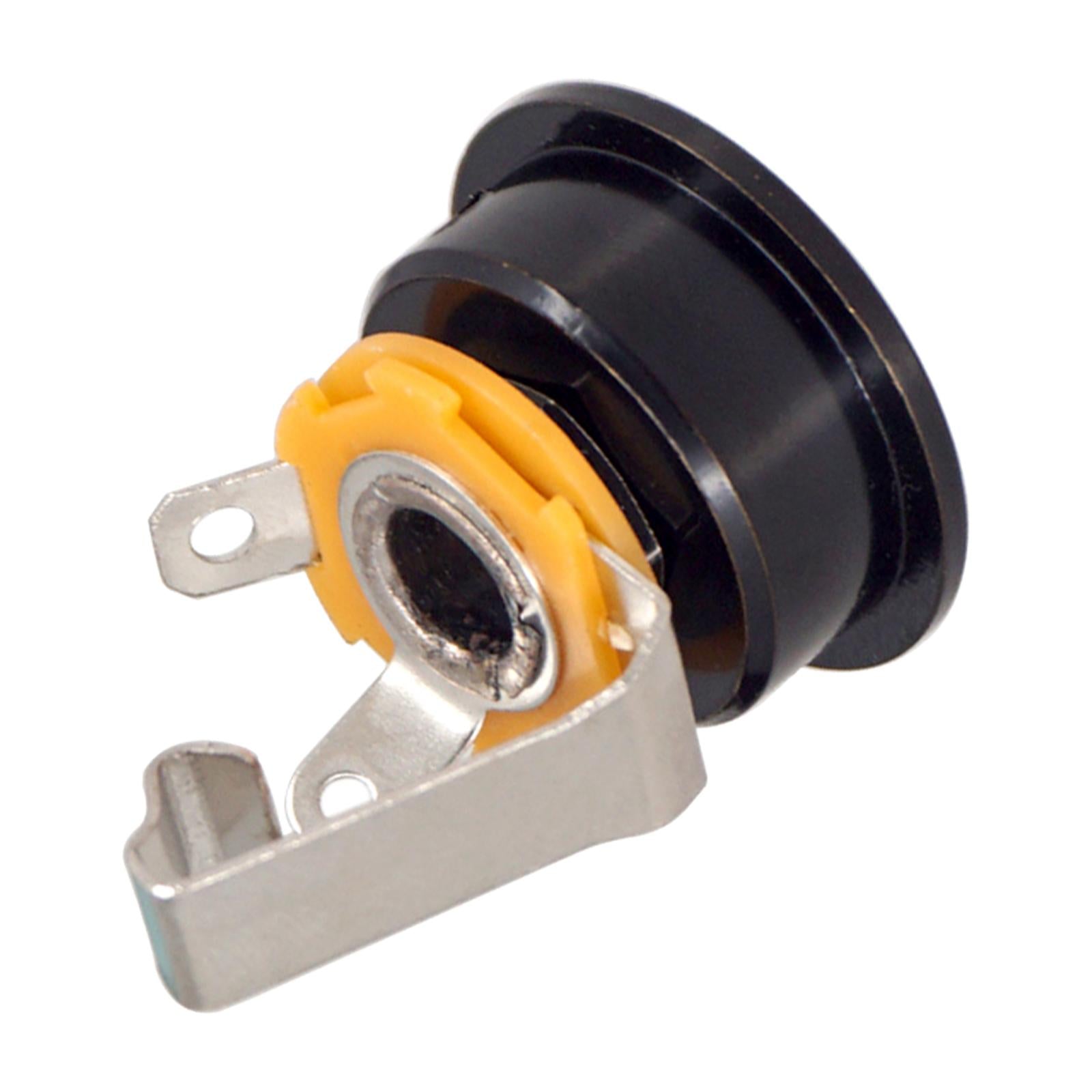 6.35mm Guitar Jack Plug Socket Guitar Part for TL Electric Guitar  Black