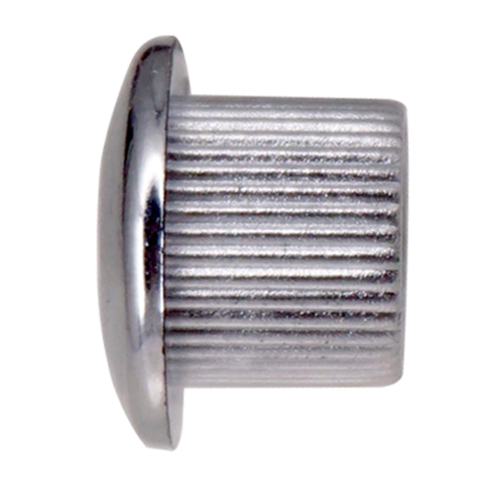 6x Chrome Guitar Tuner Bushings with Screws for Semi Closed Guitar Tuners silver