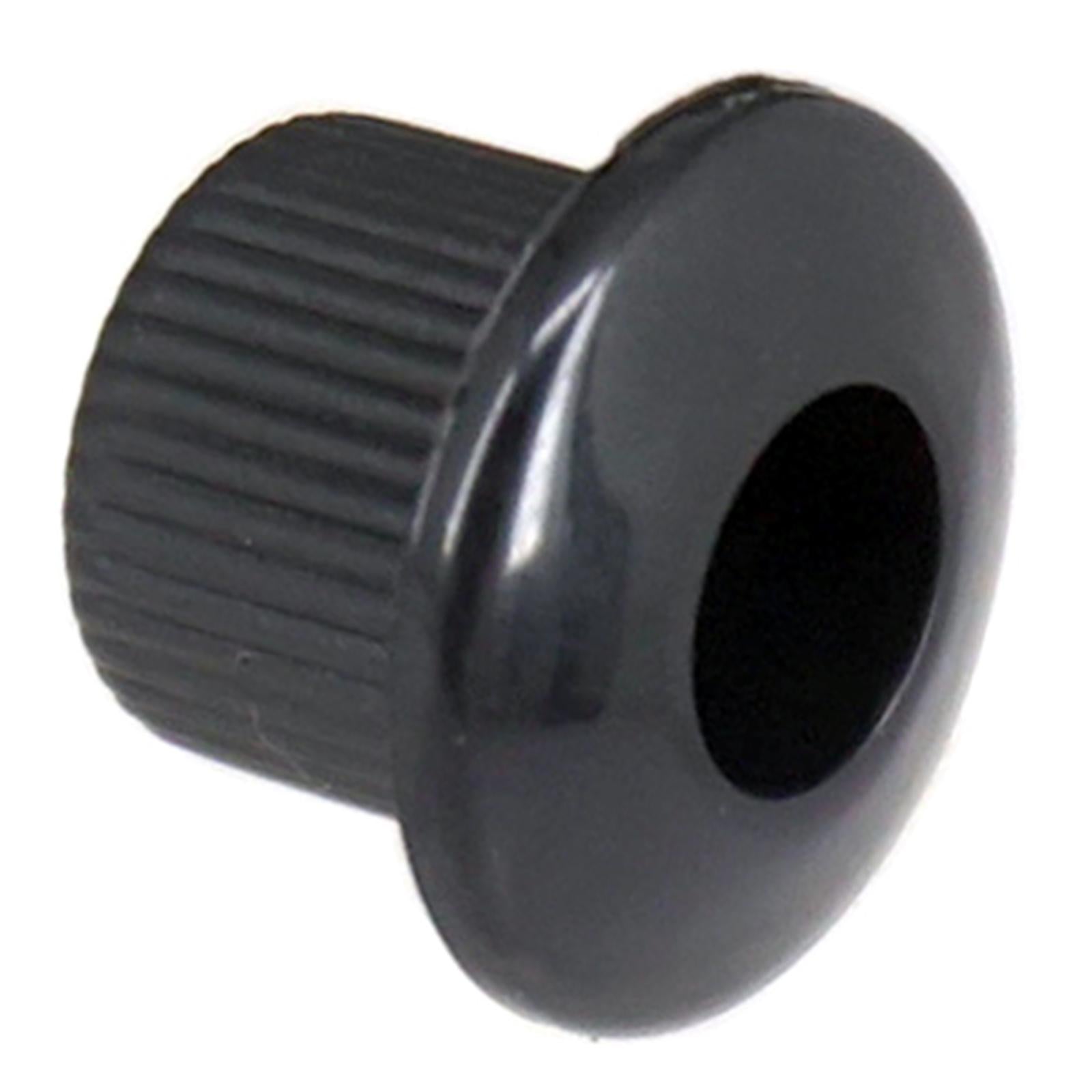 6x Chrome Guitar Tuner Bushings with Screws for Semi Closed Guitar Tuners black