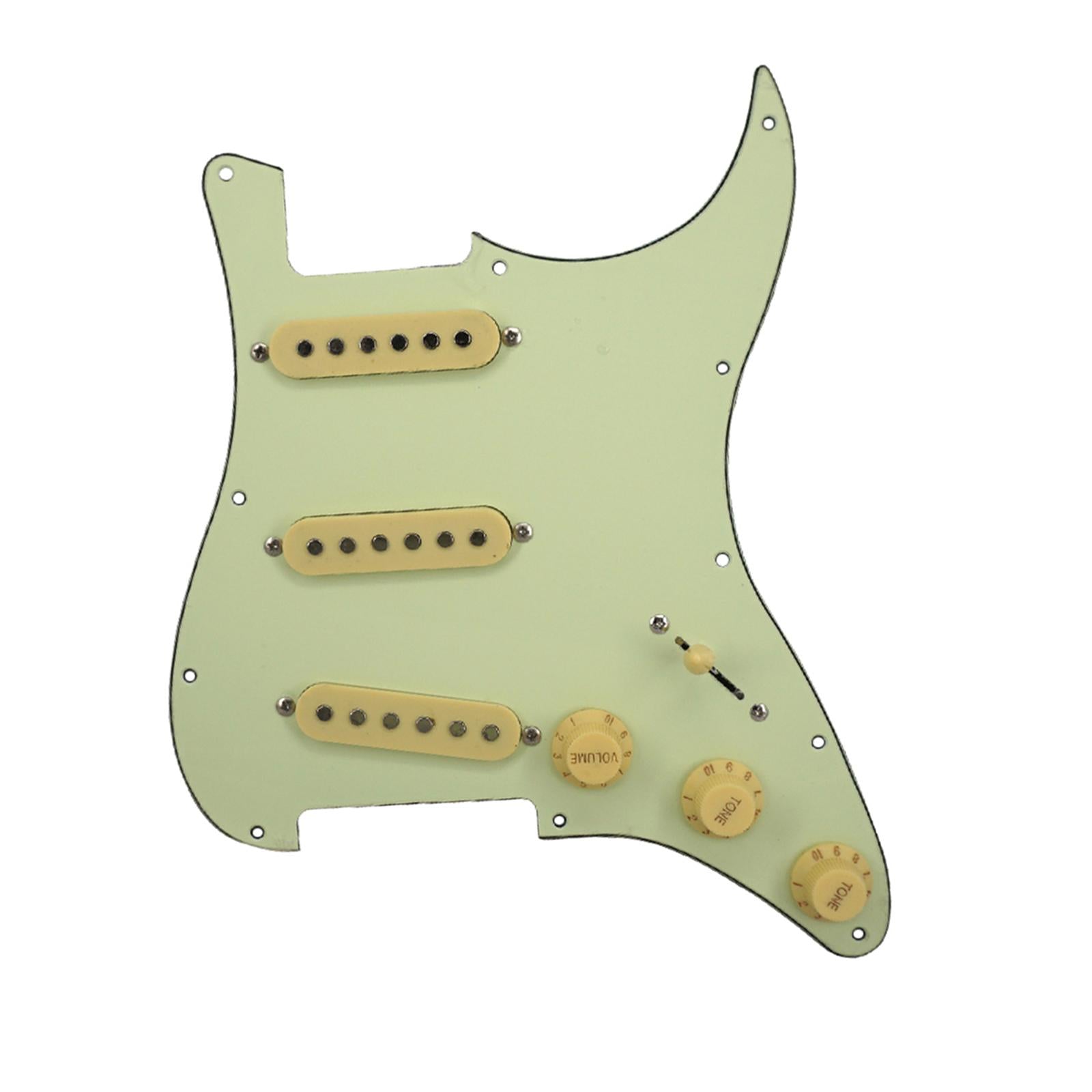 3 Ply SSS Guitar Loaded Pickguard Prewired Scratch Plate for ST Guitar