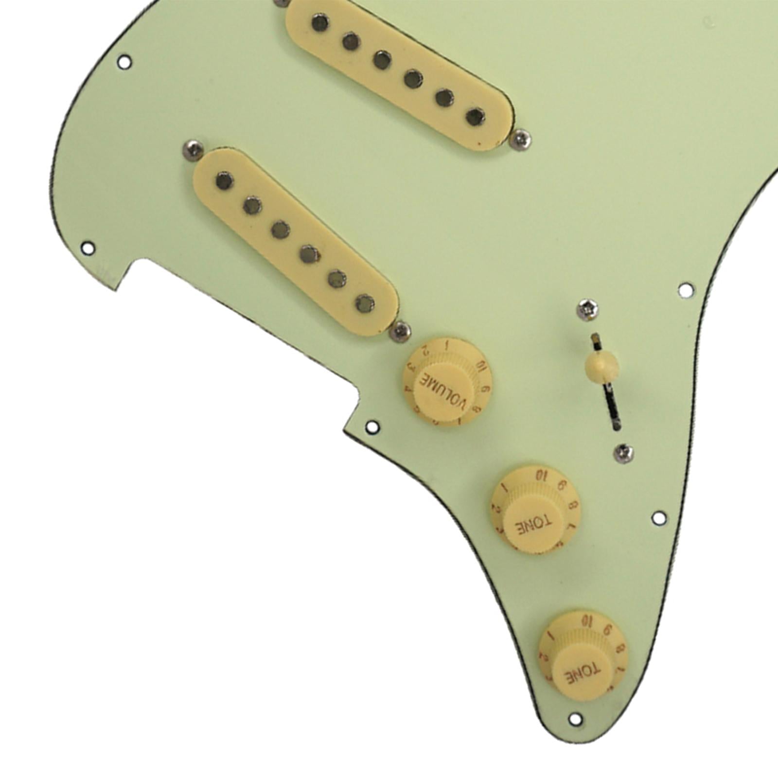 3 Ply SSS Guitar Loaded Pickguard Prewired Scratch Plate for ST Guitar
