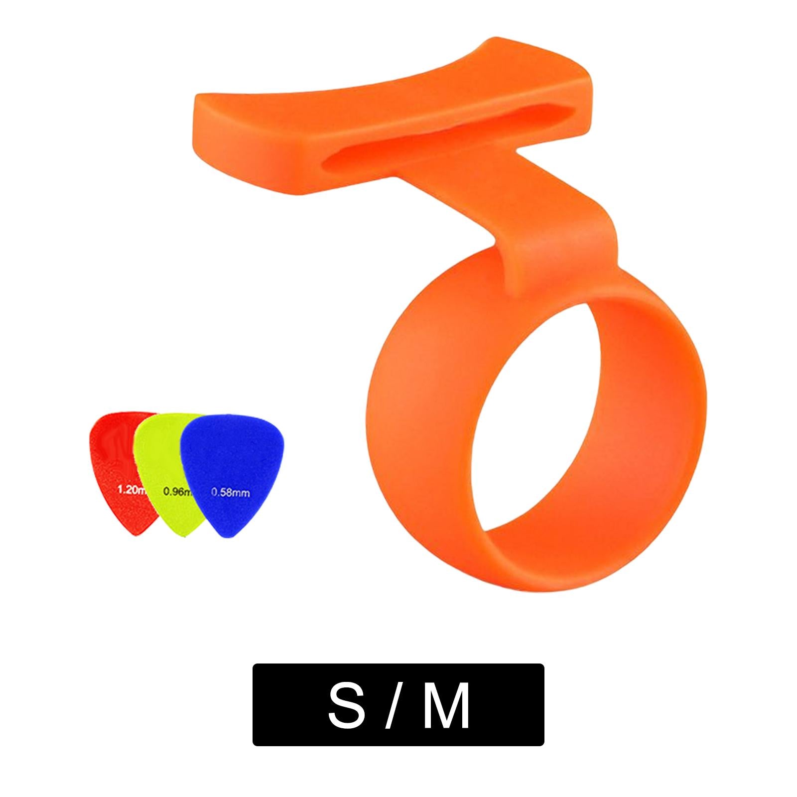 Guitar Finger Pick Holder Soft Protection Cover for Ukulele Children Student M