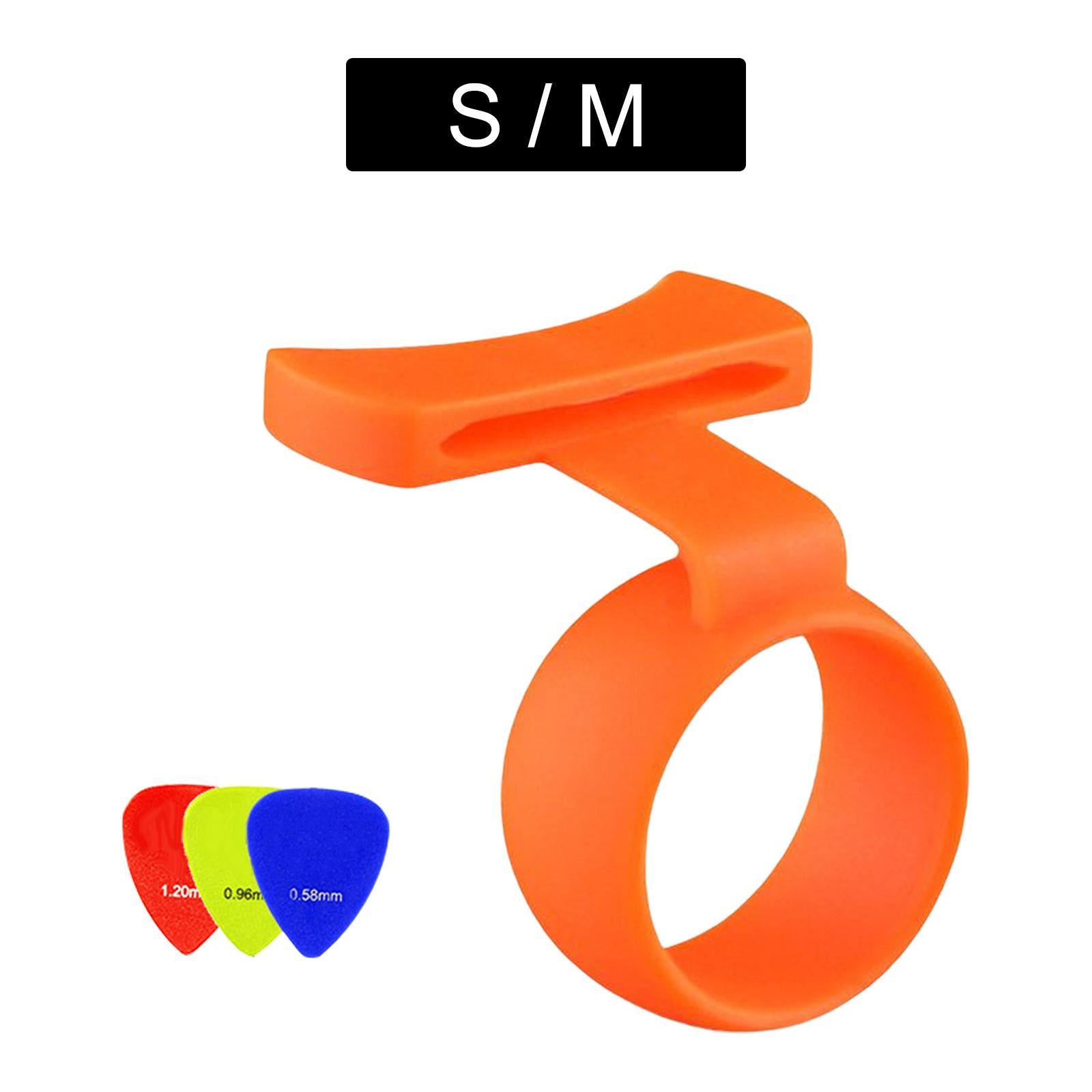Guitar Finger Pick Holder Soft Protection Cover for Ukulele Children Student M