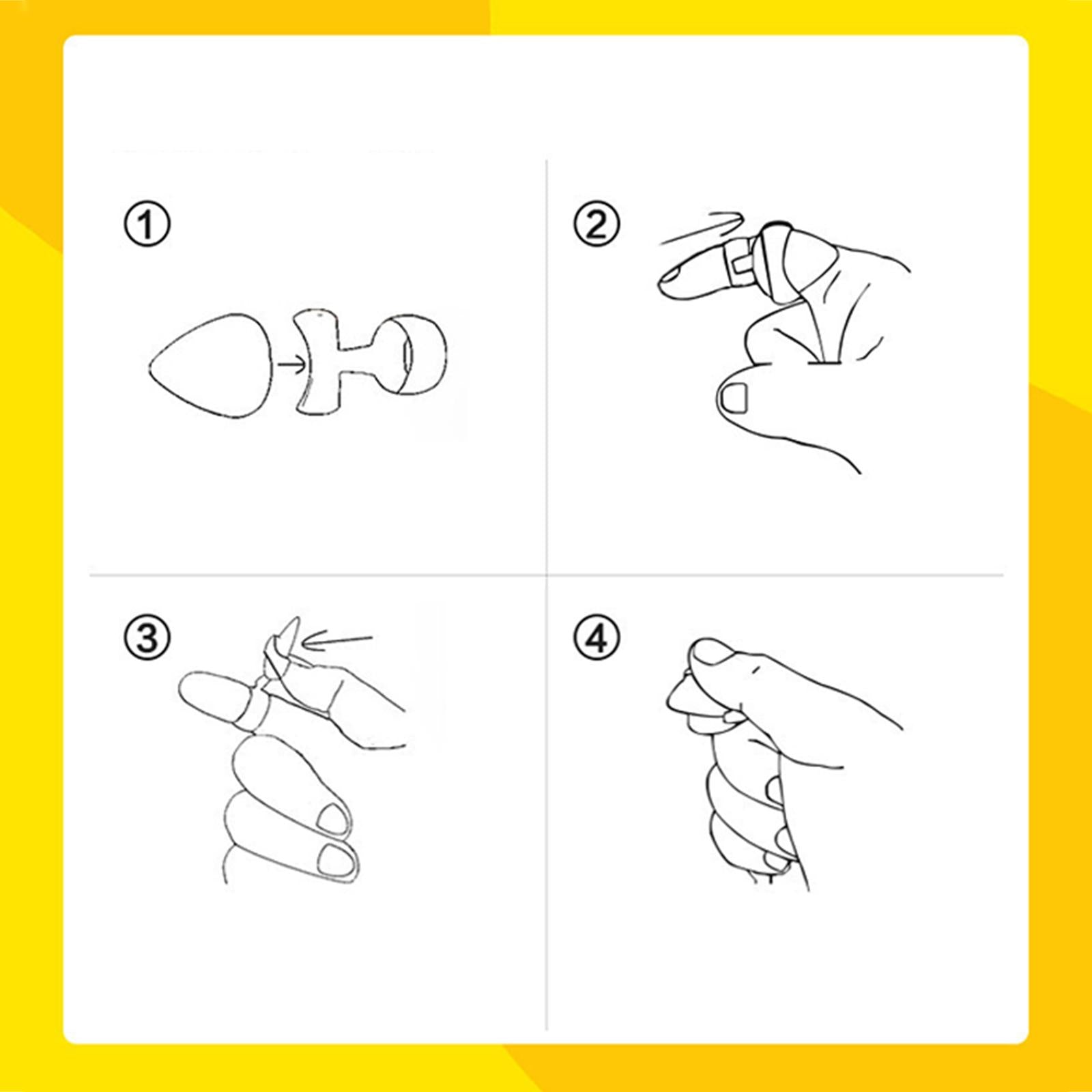 Guitar Finger Pick Holder Soft Protection Cover for Ukulele Children Student S