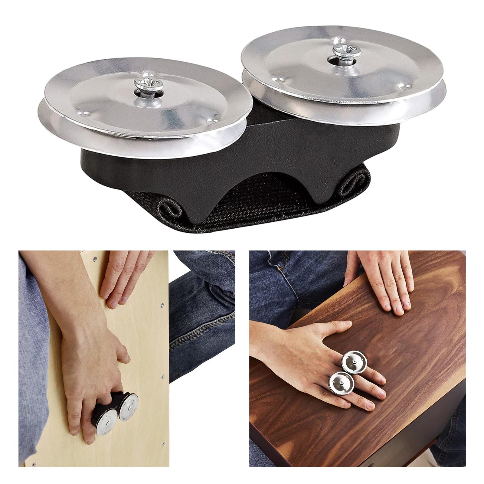 Hand Tambourine Metal Bell Handheld Percussion Hand Drum Music Instrument