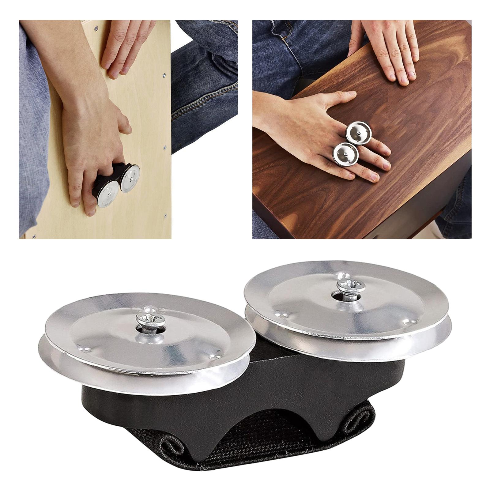 Hand Tambourine Metal Bell Handheld Percussion Hand Drum Music Instrument