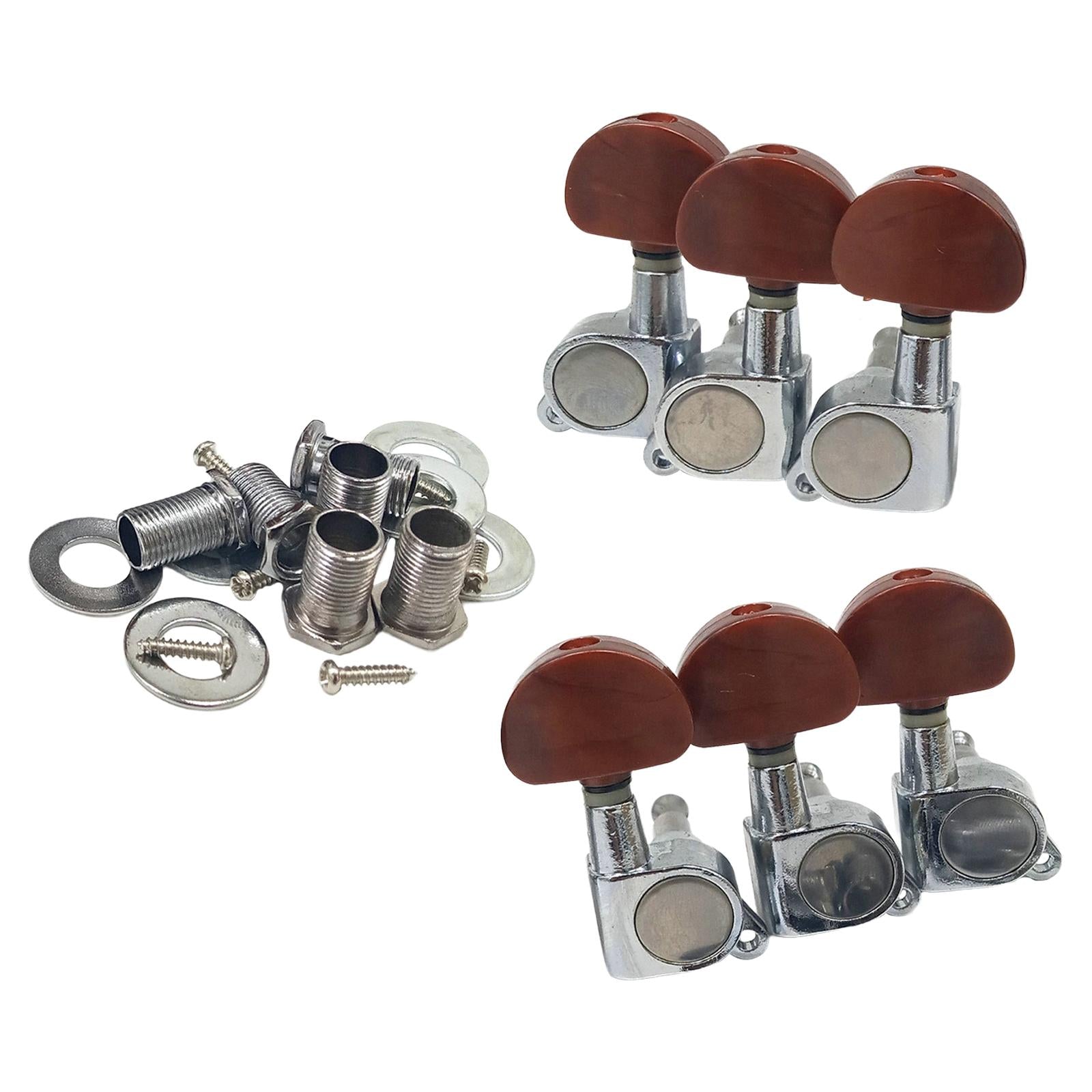 6x Sealed Guitar Tuning Pegs Tuners Machine Heads 3R3L for Electric Guitar