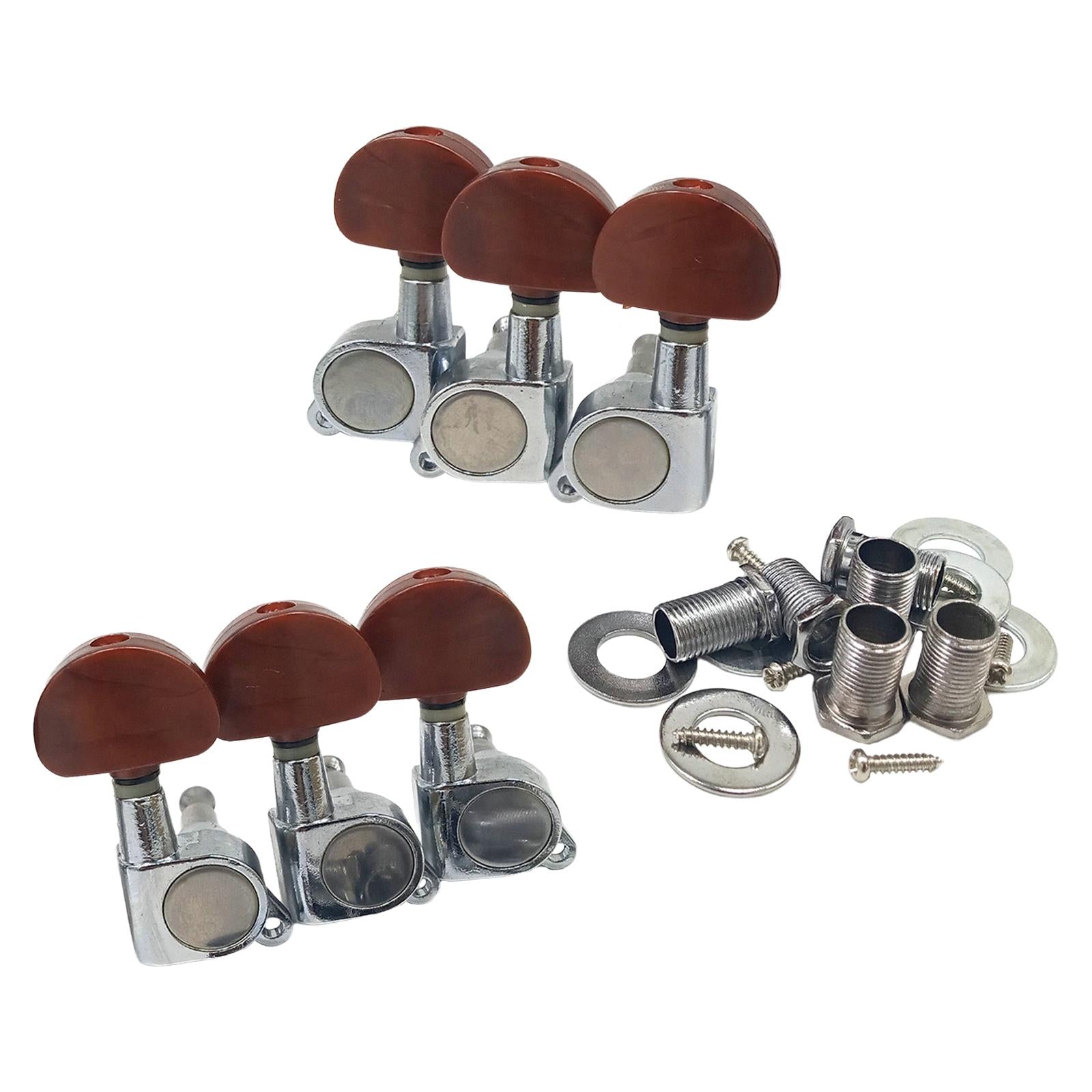 6x Sealed Guitar Tuning Pegs Tuners Machine Heads 3R3L for Electric Guitar