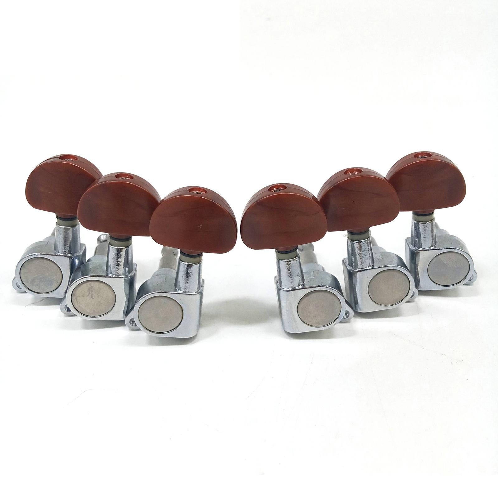 6x Sealed Guitar Tuning Pegs Tuners Machine Heads 3R3L for Electric Guitar