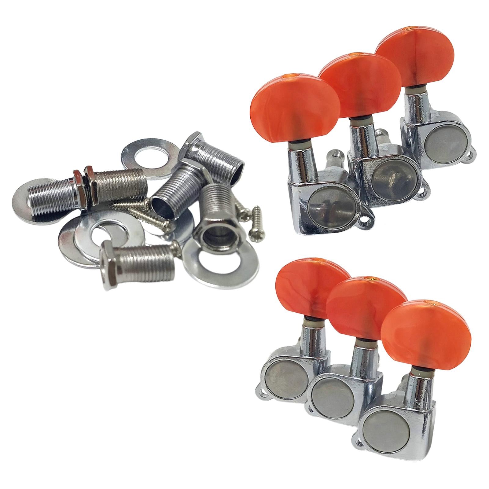6x Zinc Alloy Guitar Tuning Peg Tuner for Acoustic Guitar Replacement Parts