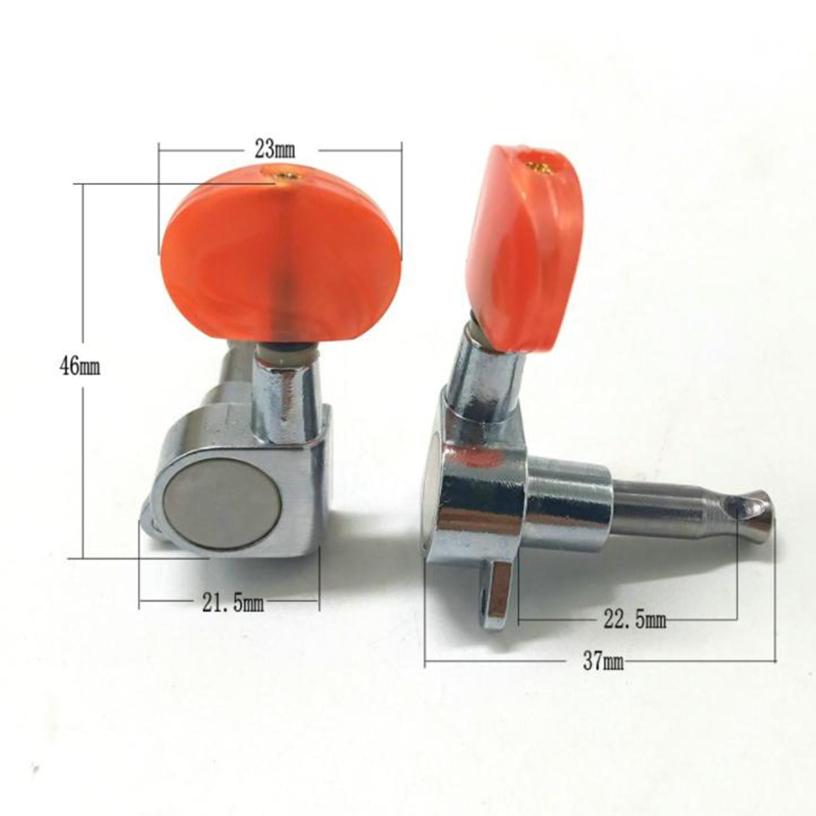 6x Zinc Alloy Guitar Tuning Peg Tuner for Acoustic Guitar Replacement Parts