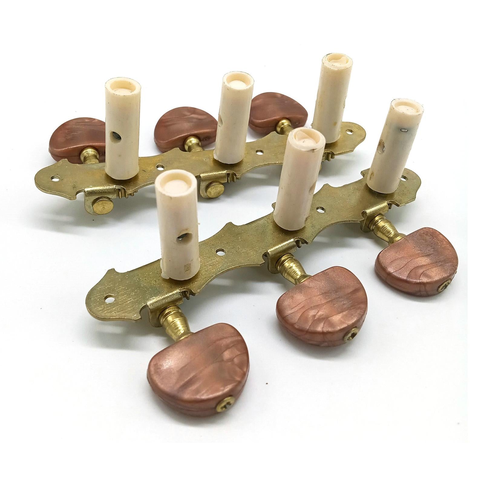 2 Pieces String Tuners Replace Part Premium Metal Machine Heads for Guitars