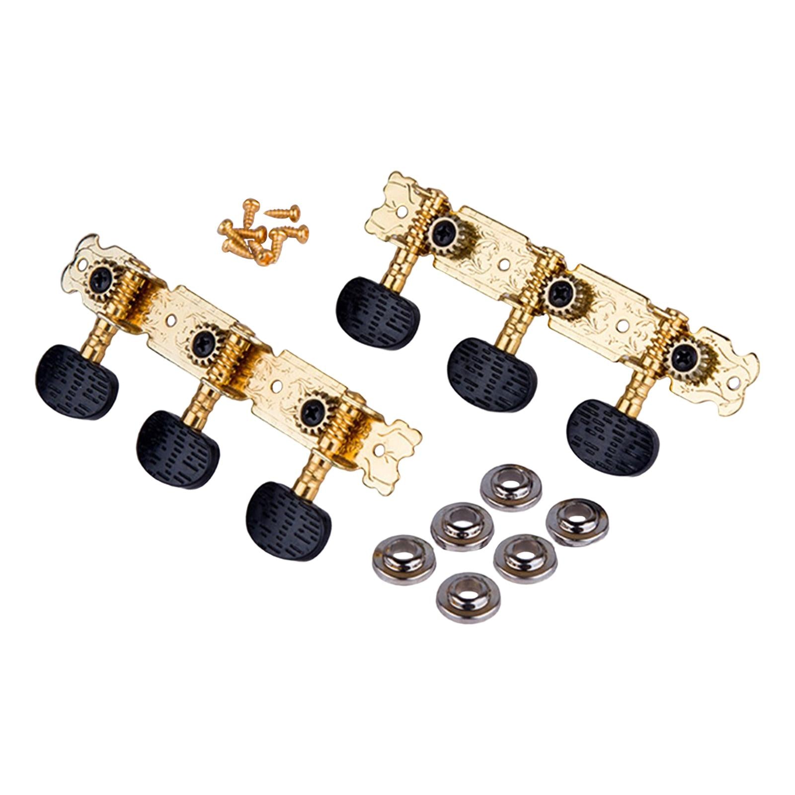 2Pcs Guitar Tuning Keys DIY Gold Replacement Parts Durable for Guitars Accs