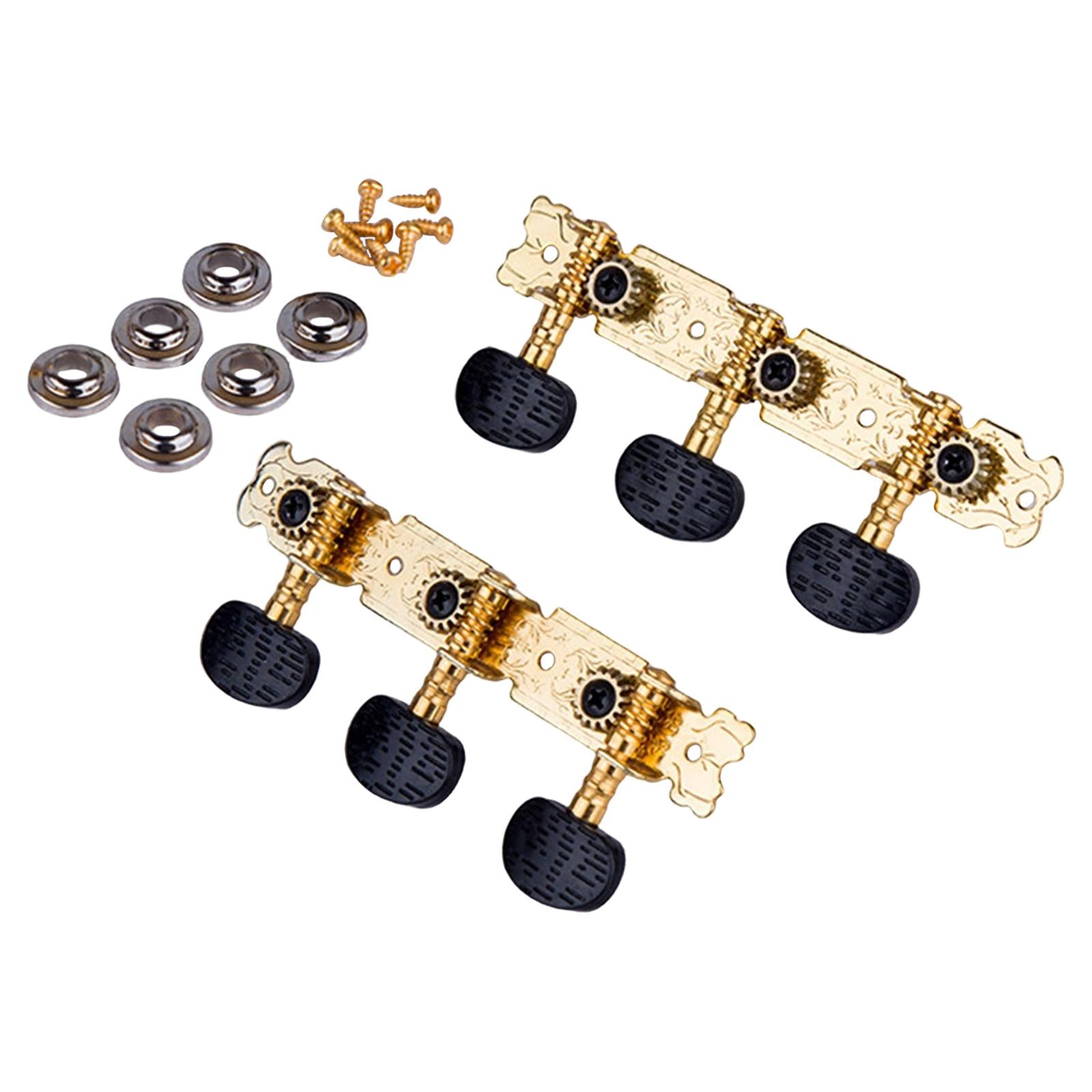 2Pcs Guitar Tuning Keys DIY Gold Replacement Parts Durable for Guitars Accs