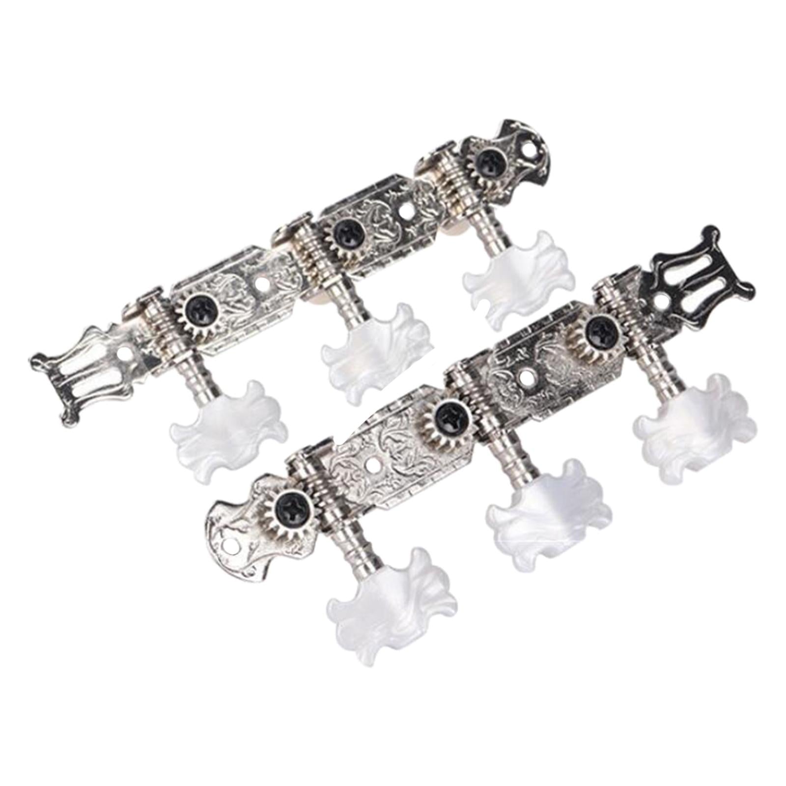 2Pcs Metal Machine Heads Tuners Keys for Acoustic Folk Guitar Spare Parts