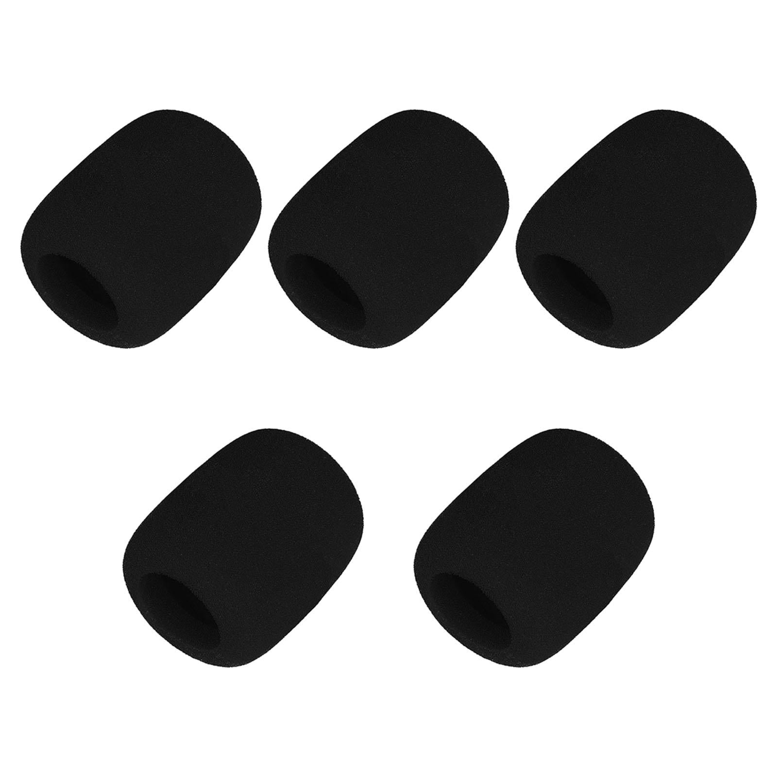 5Pcs Breathable Foam Mic Cover Handheld Microphone Windscreen for Stage