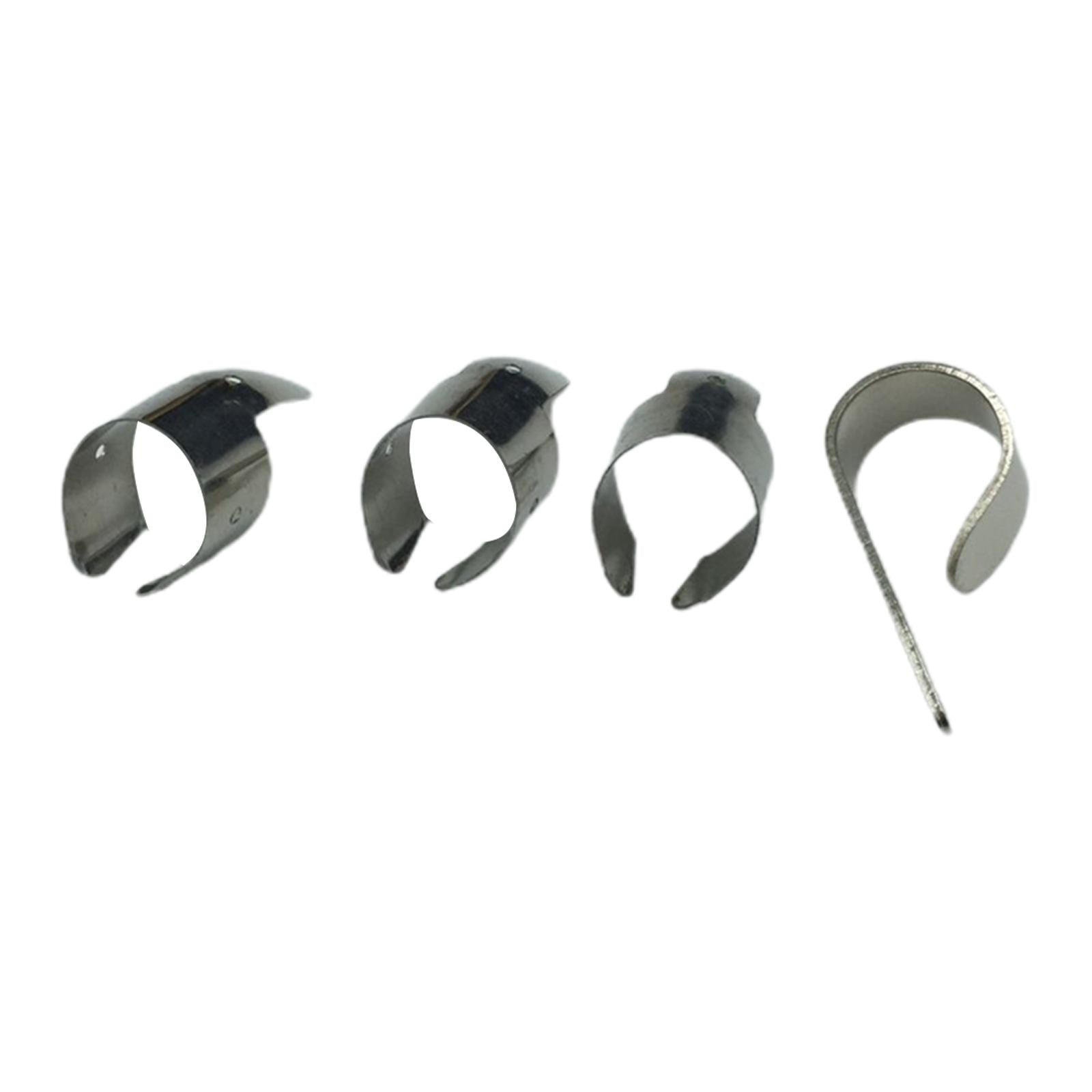 4x Durable Guitar Pick Plectrums Stainless Steel Bulk for Guitar Beginners