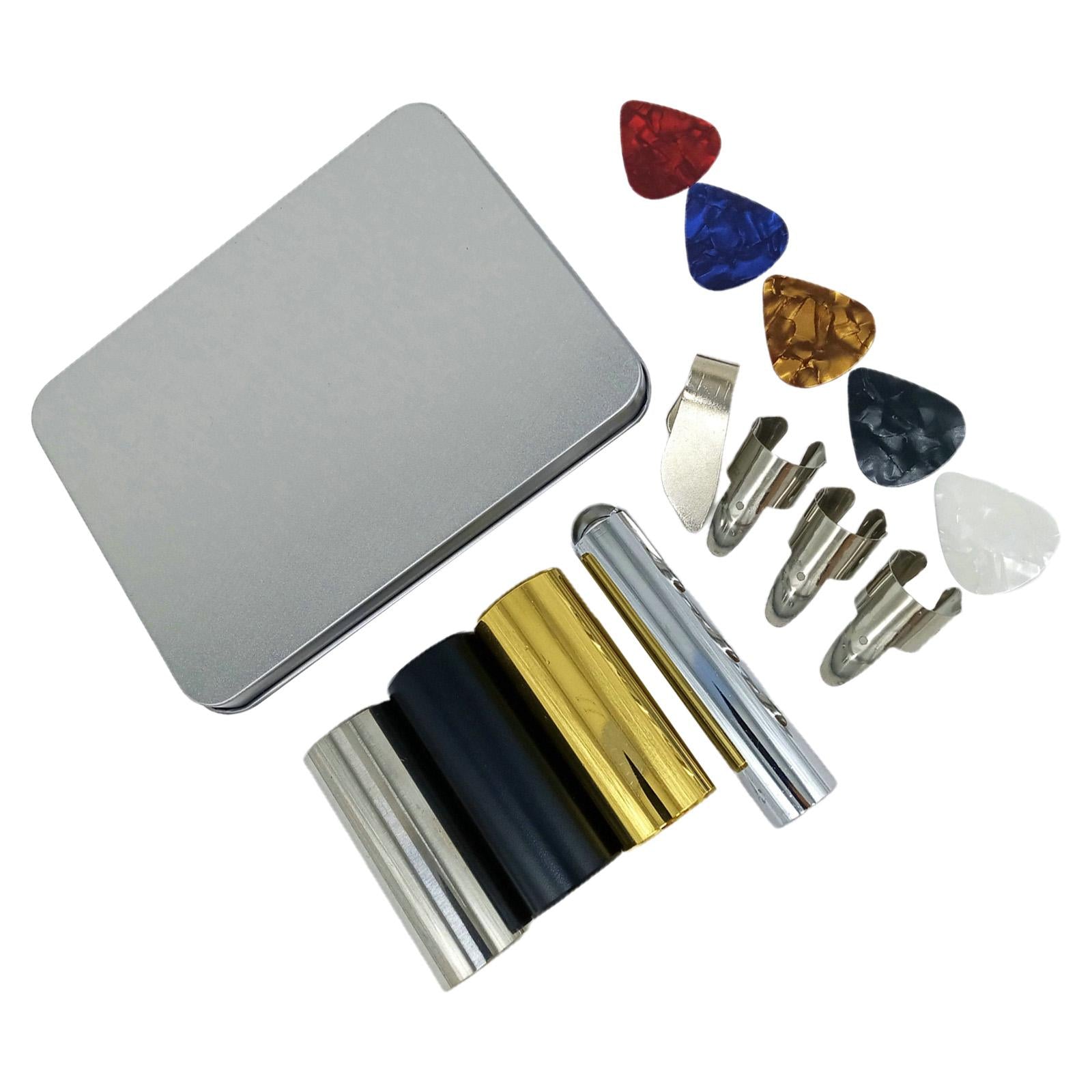 14x Guitar Slide Stainless Steel Slide Bar for Electric Guitar Accessories