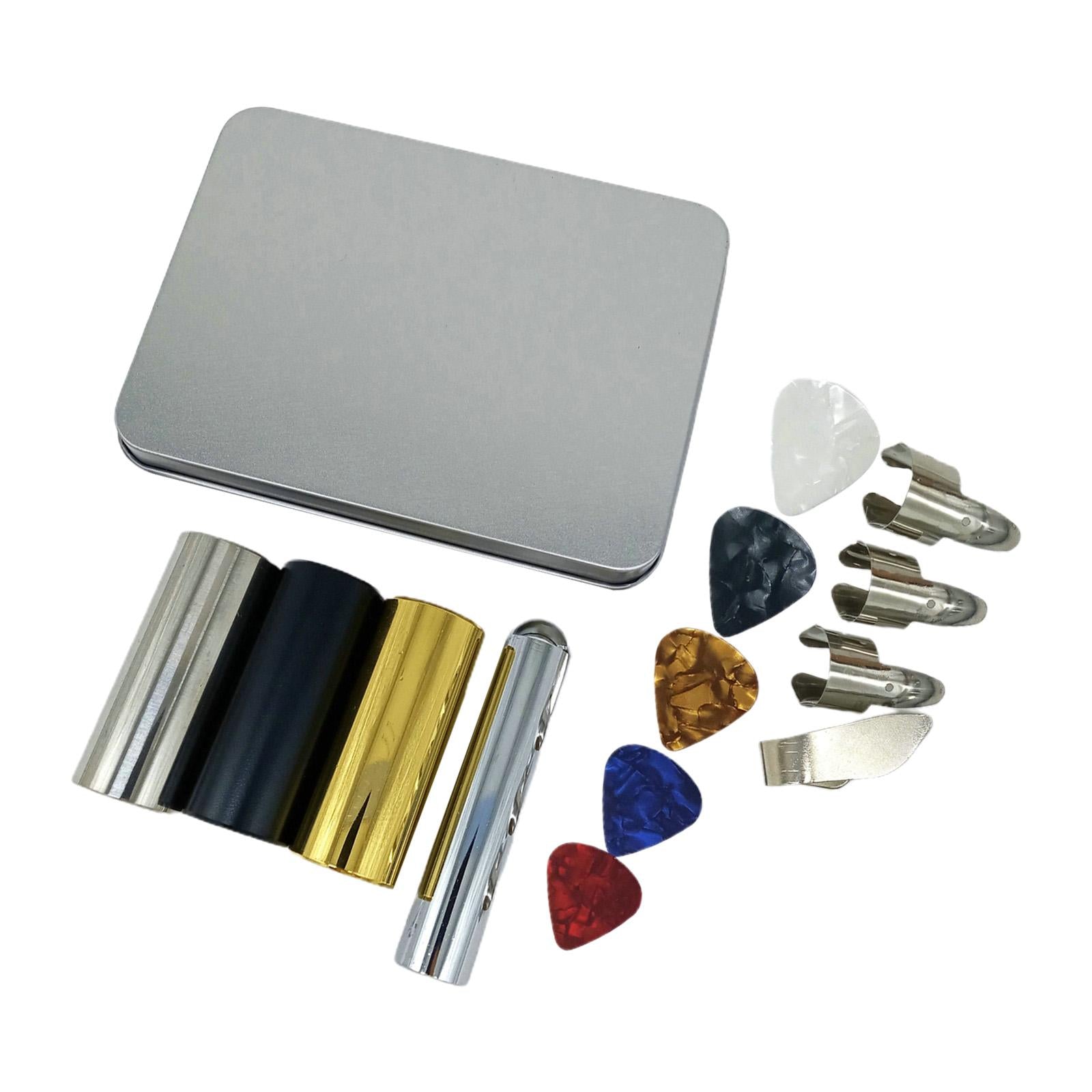 14x Guitar Slide Stainless Steel Slide Bar for Electric Guitar Accessories