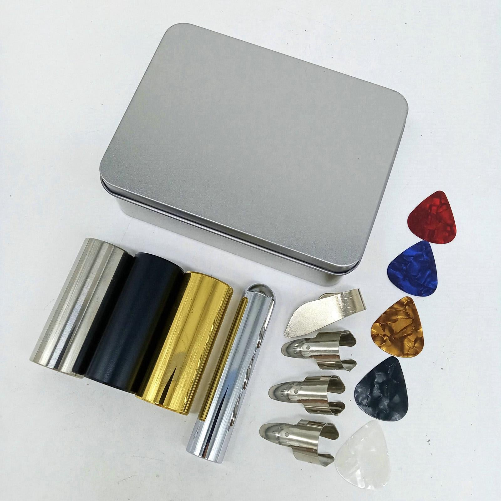 14x Guitar Slide Stainless Steel Slide Bar for Electric Guitar Accessories