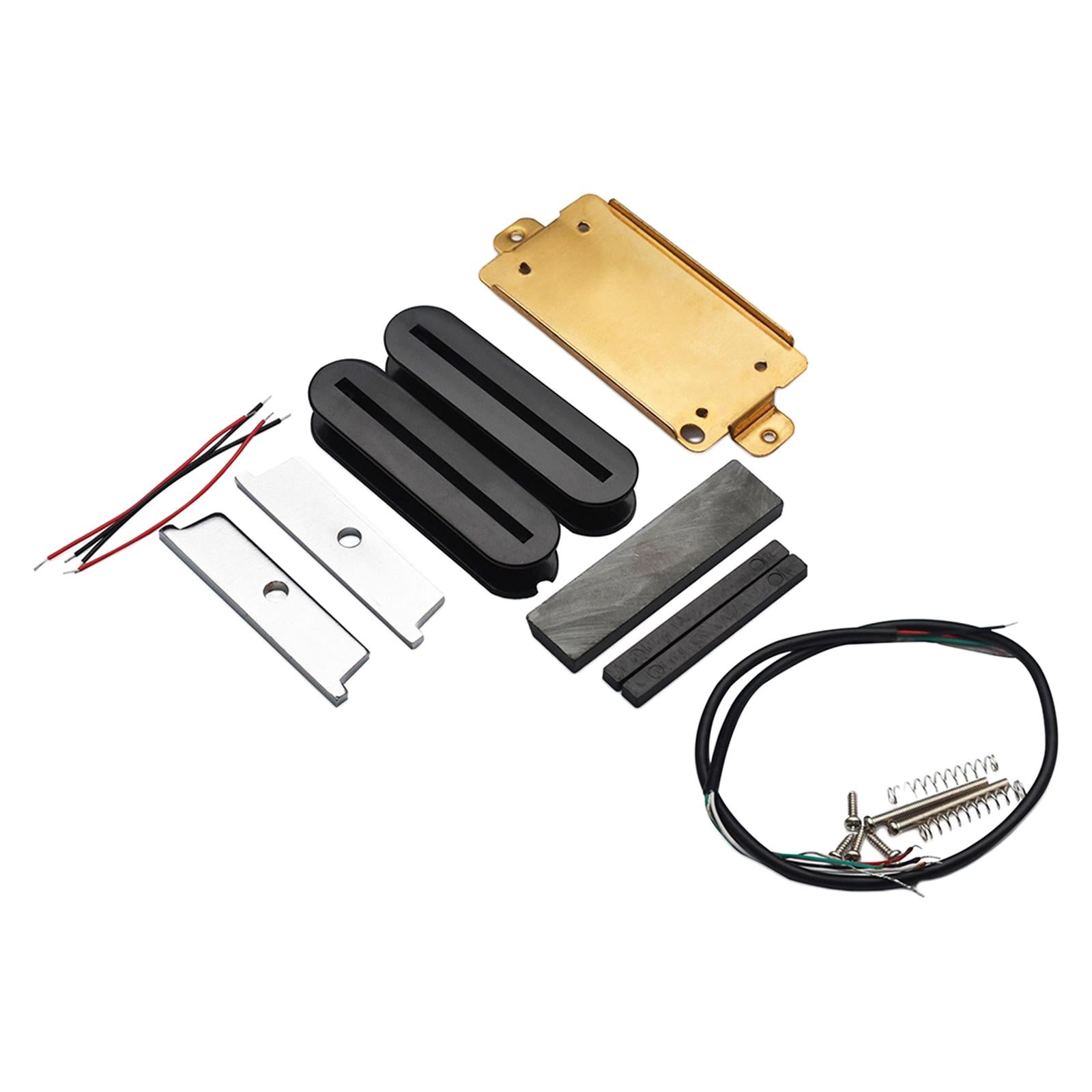 Double Coil Pickups Kits Dual Hot Rail Pickups Prewired Electric Guitar