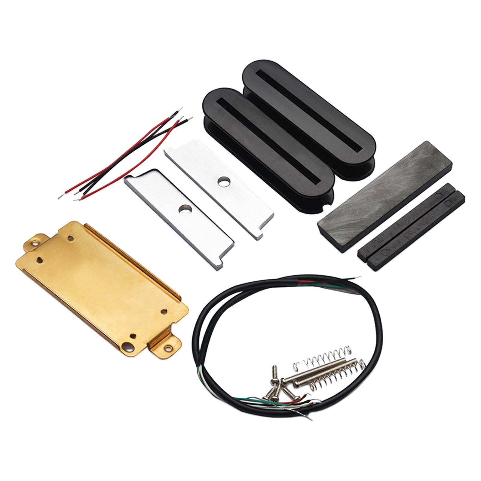 Double Coil Pickups Kits Dual Hot Rail Pickups Prewired Electric Guitar