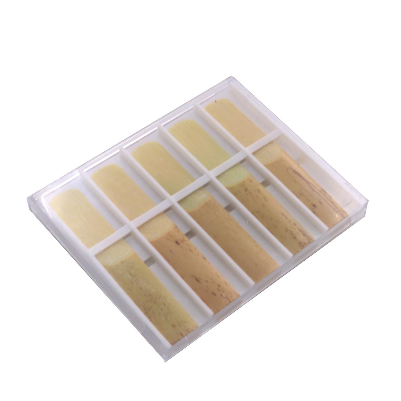 10Pcs Clarinet Reeds with Case Supplies Saxophone Reeds for Player Beginner Strength 3.0