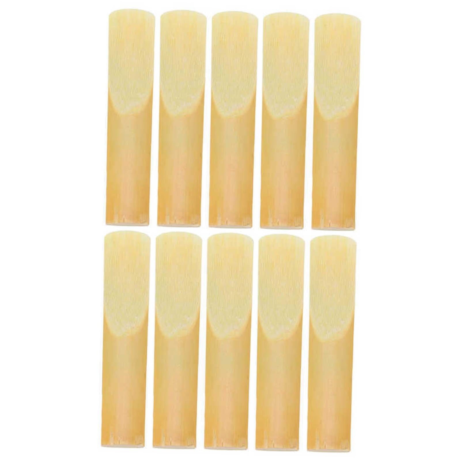 10Pcs Clarinet Reeds with Case Supplies Saxophone Reeds for Player Beginner Strength 3.0