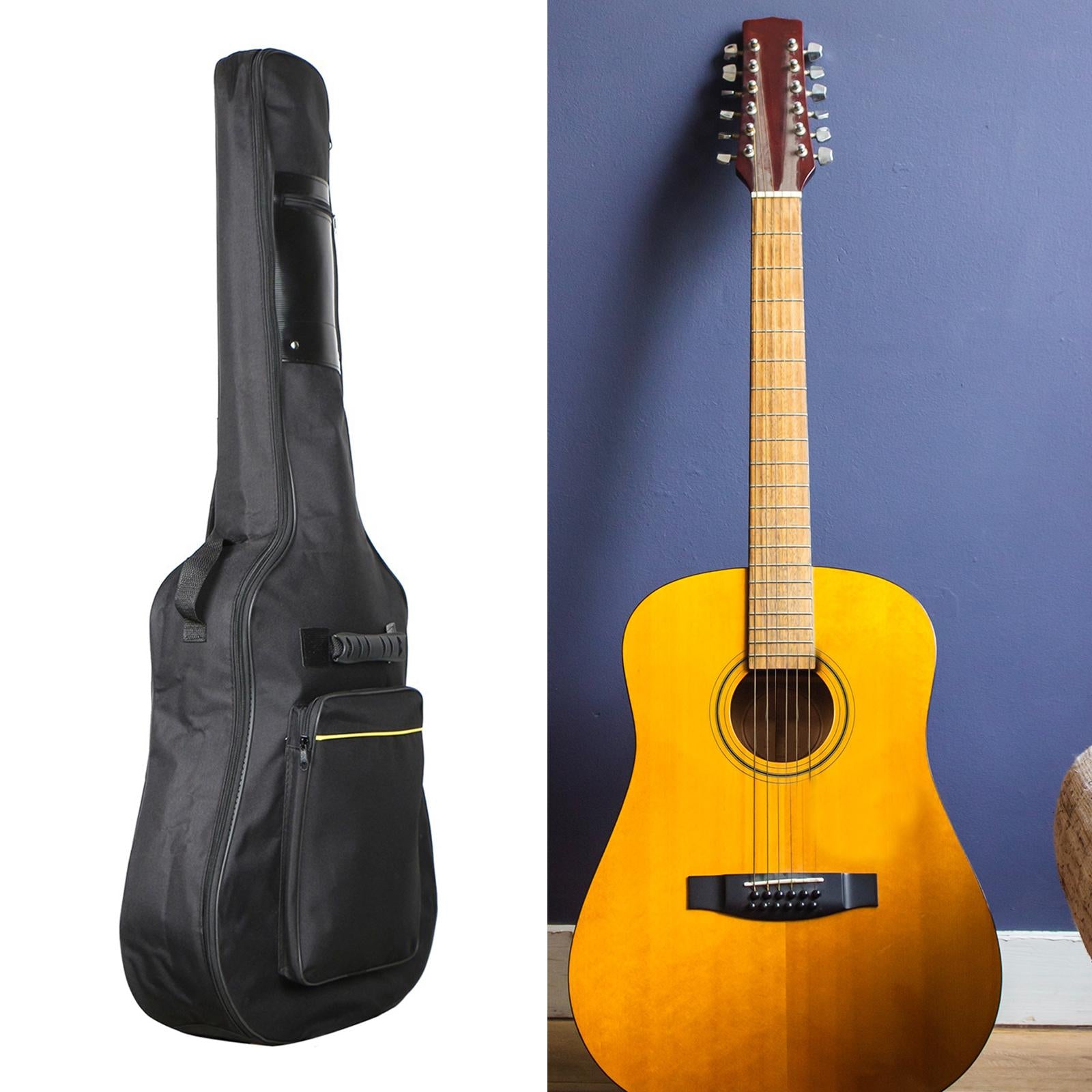 Portable Folk Guitar Bag Adjustable Shoulder Strap for Acoustic Guitar