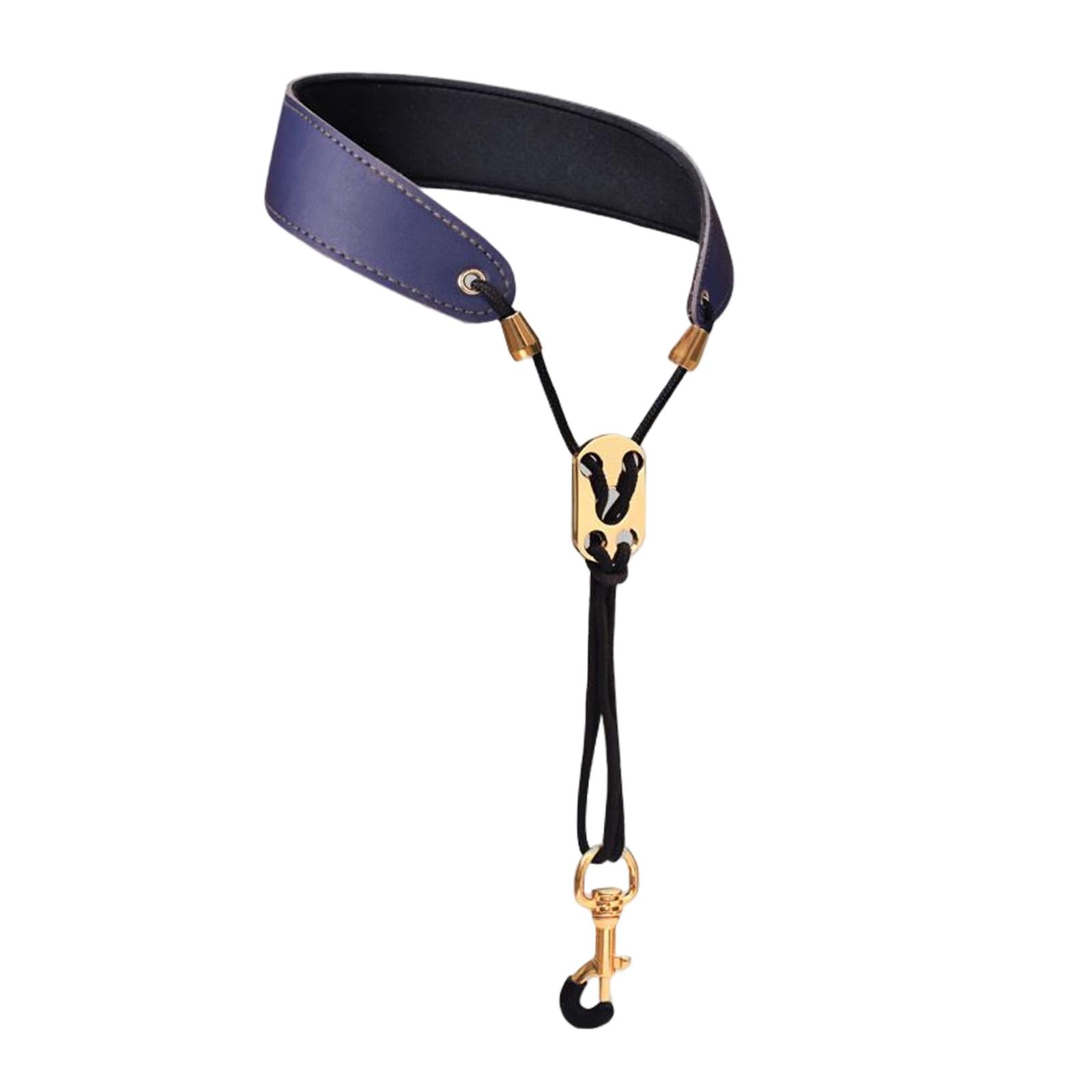 Saxophone Neck Strap Padded Comfortable for Soprano Saxophone Bass Clarinet Blue