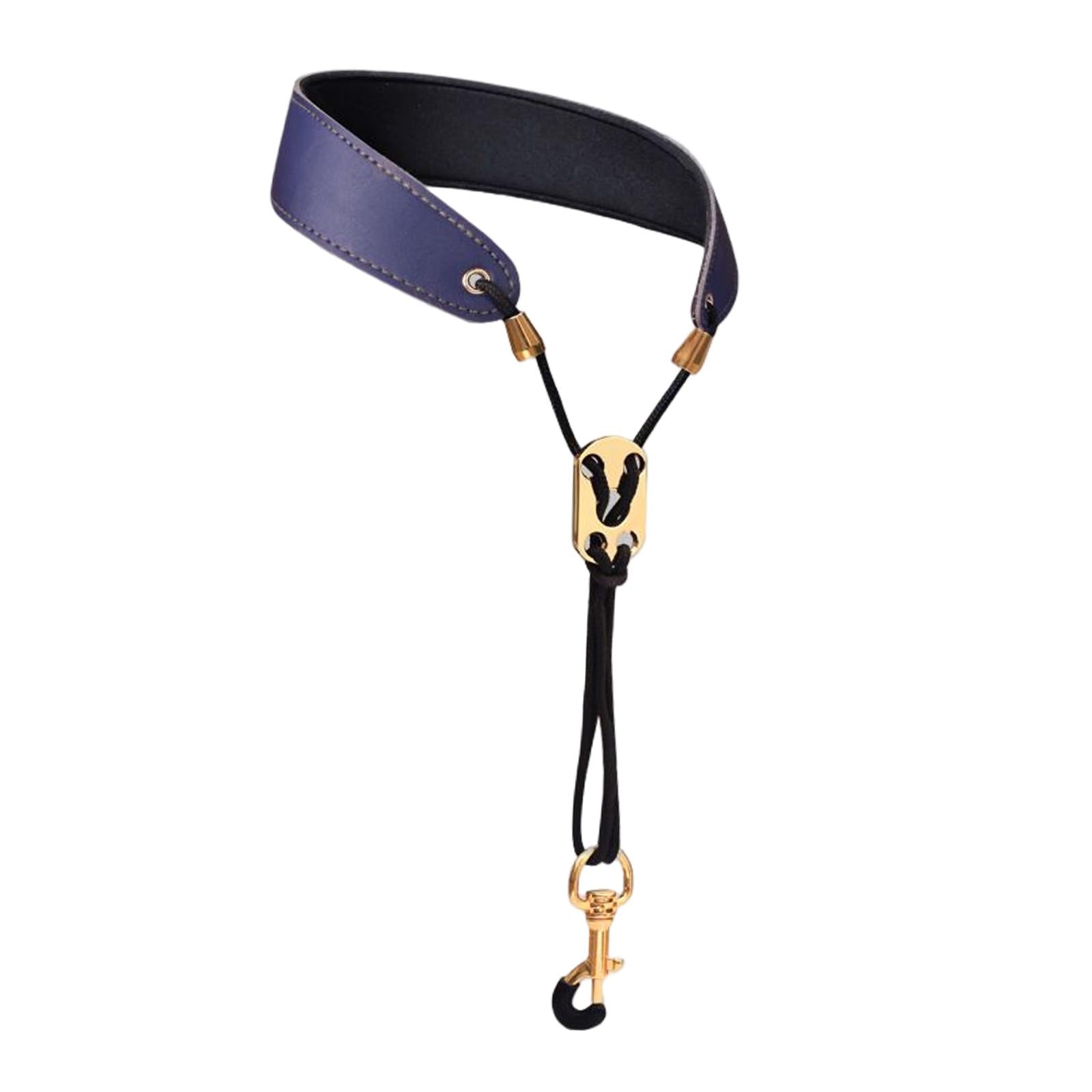 Saxophone Neck Strap Padded Comfortable for Soprano Saxophone Bass Clarinet Blue