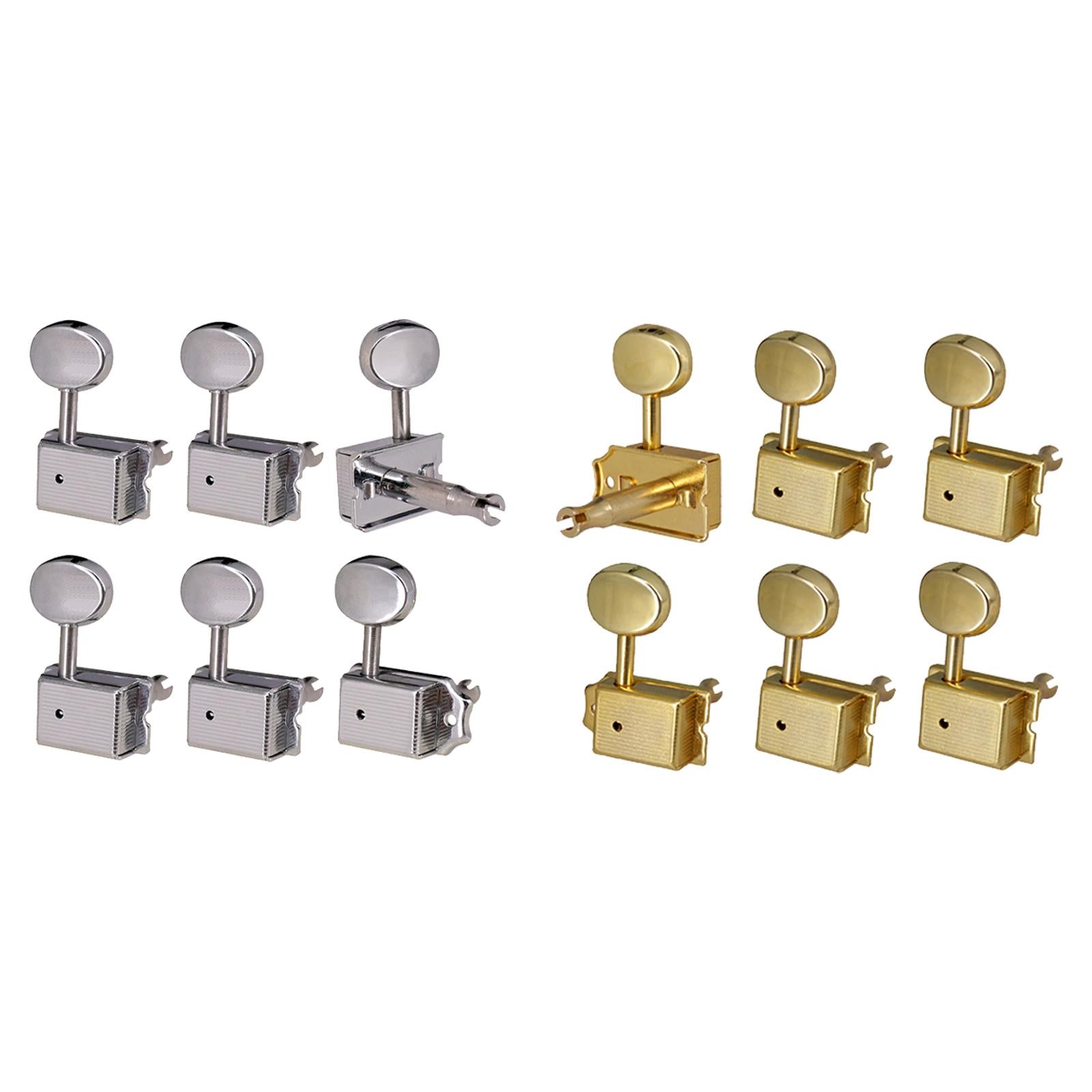 Guitar Tuning Locking Tuners Replacement Headstocks Accessories silver