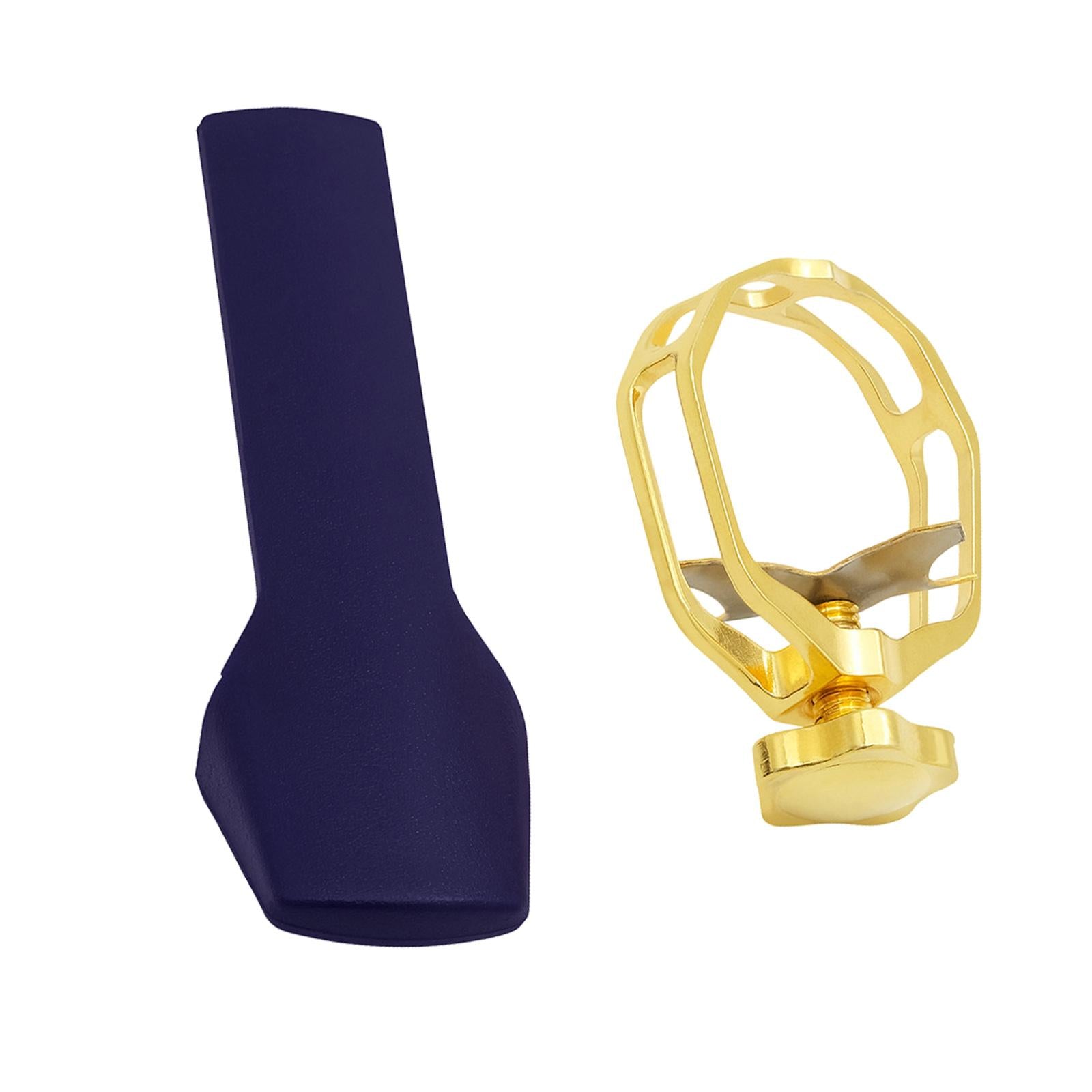 Saxophone Mouthpiece with Long Handle Protective Cover for Alto Saxophones