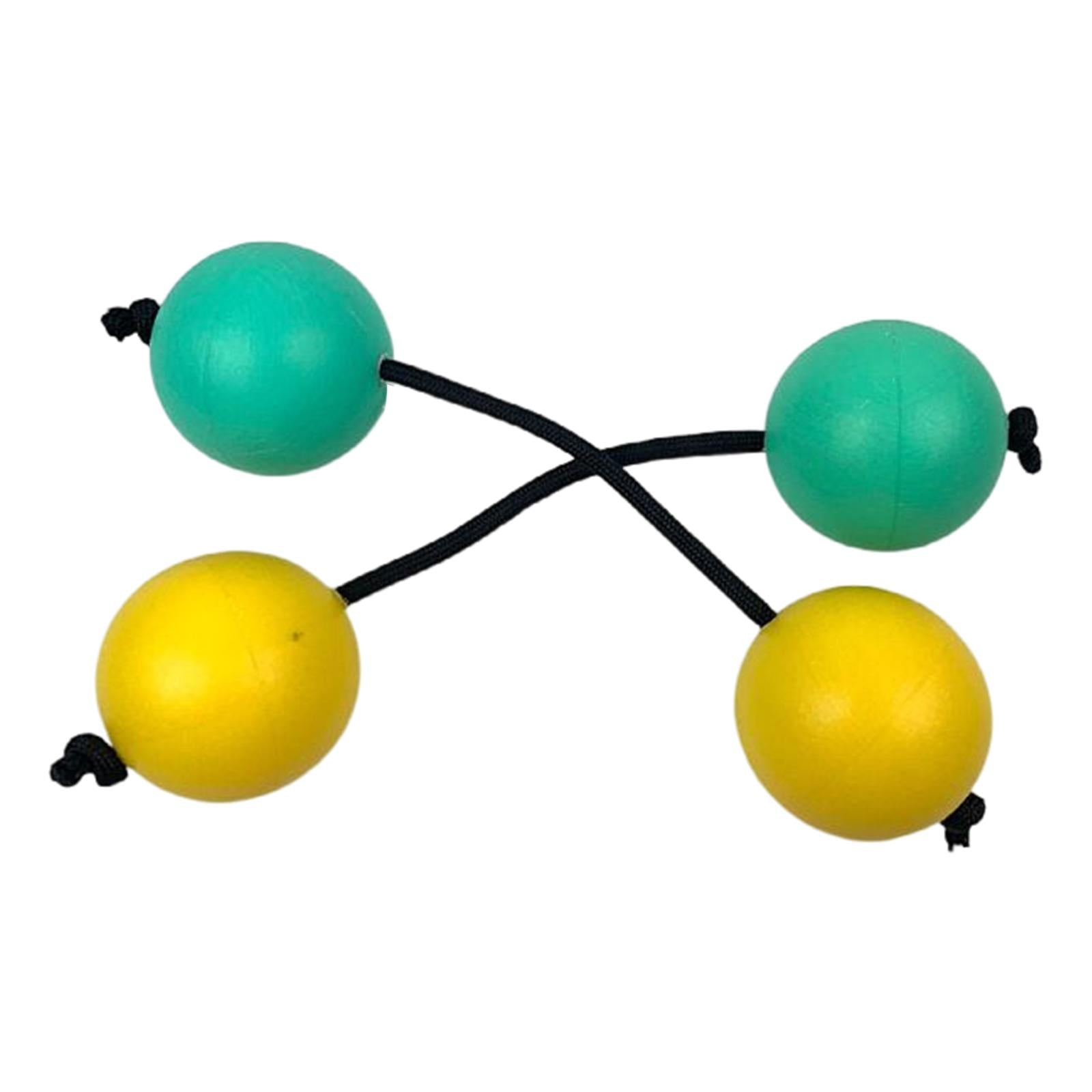 Rhythmic Sand Balls Musical Instrument Percussion for Toddlers Yellow Green