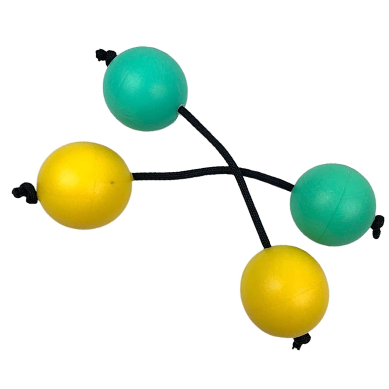 Rhythmic Sand Balls Musical Instrument Percussion for Toddlers Yellow Green