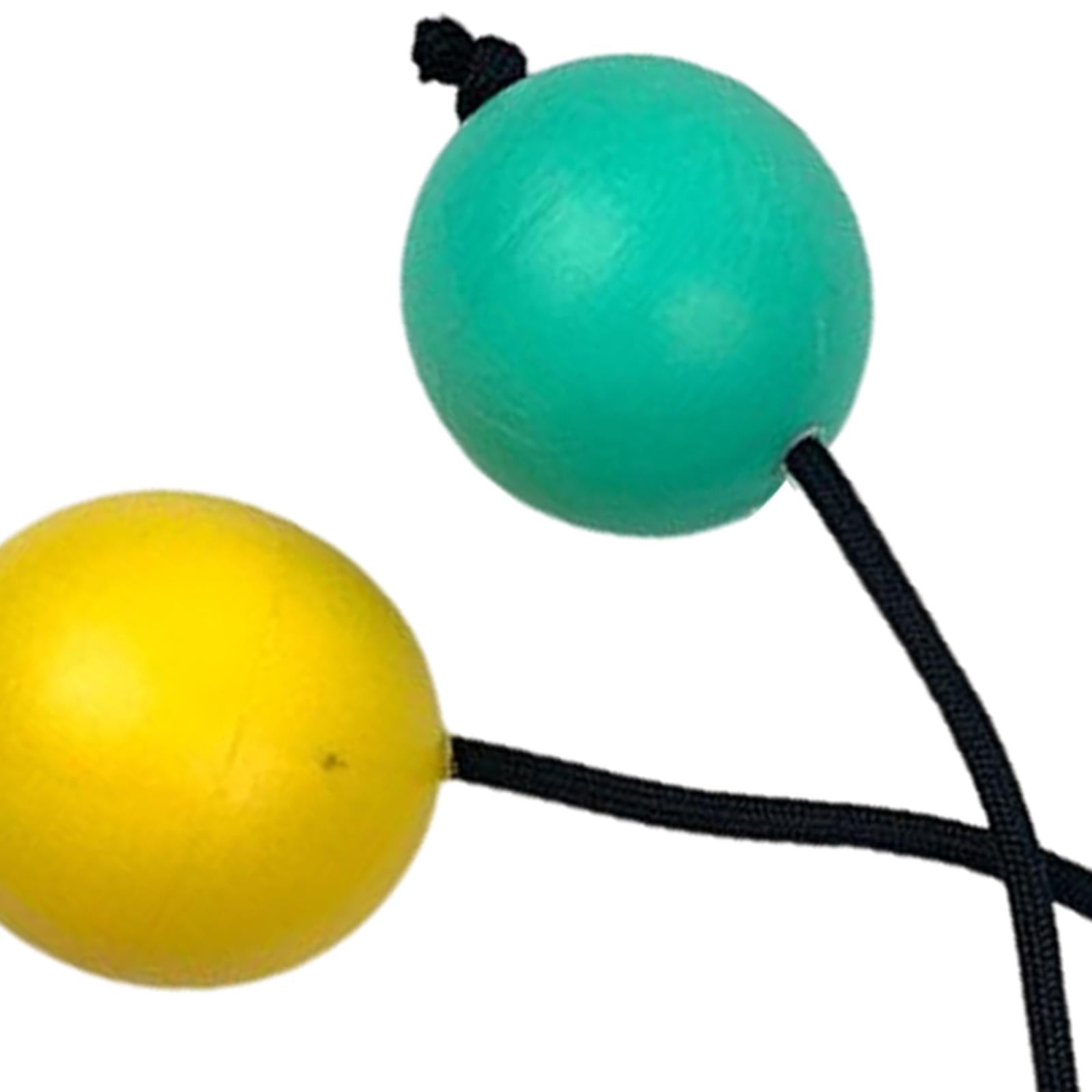 Rhythmic Sand Balls Musical Instrument Percussion for Toddlers Yellow Green