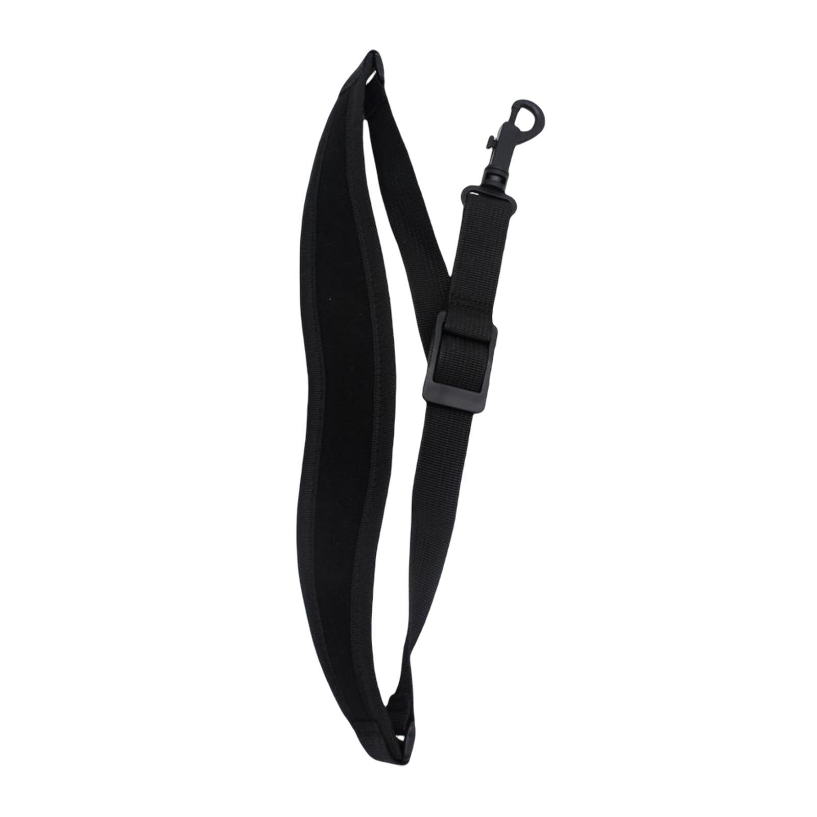 Professional Saxophone Shoulder Strap Adjustable for Sax Bass Tenor Alto black