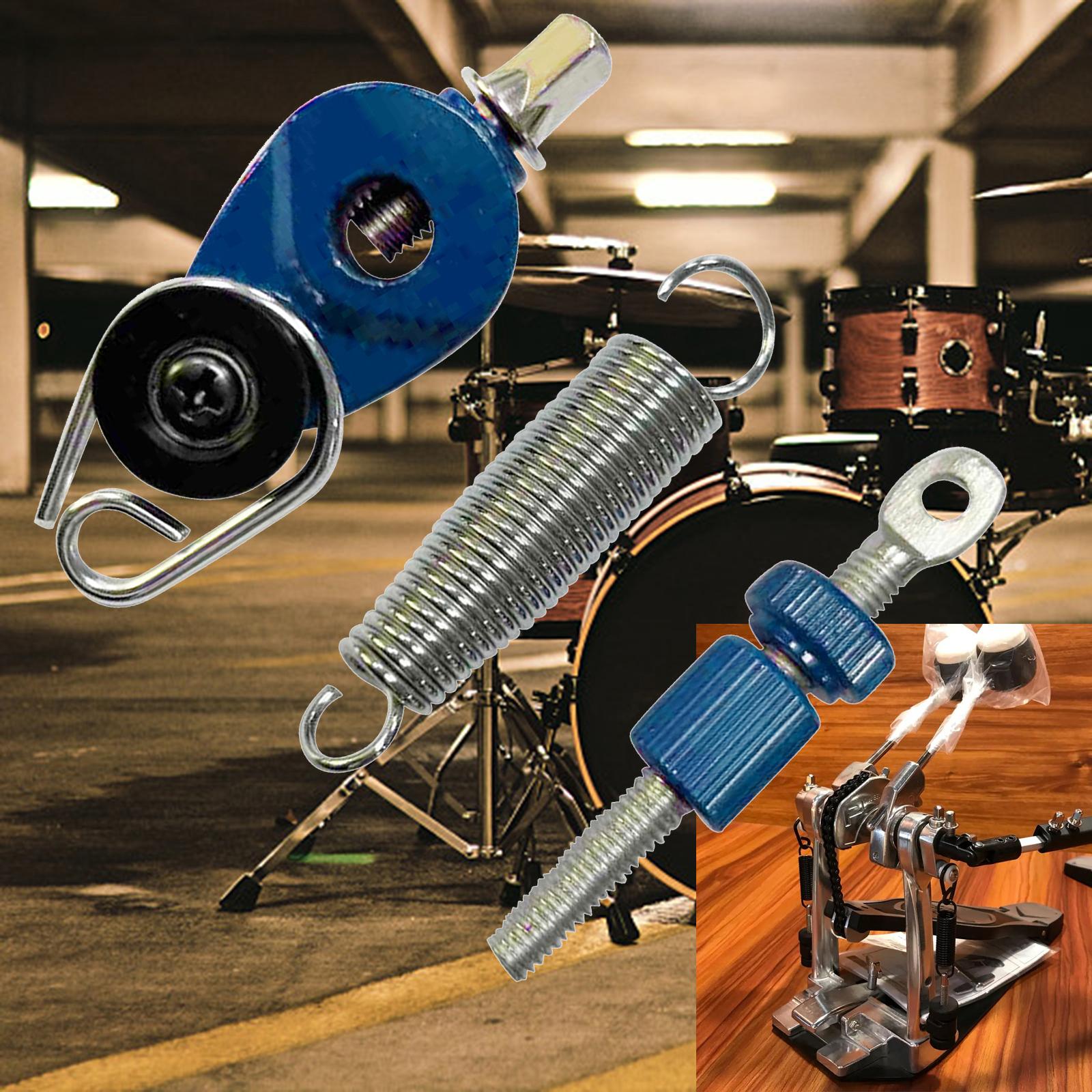 Pedal Spring Tensioner Drum Set Spring for Bass Drum Replacement DIY Parts Blue
