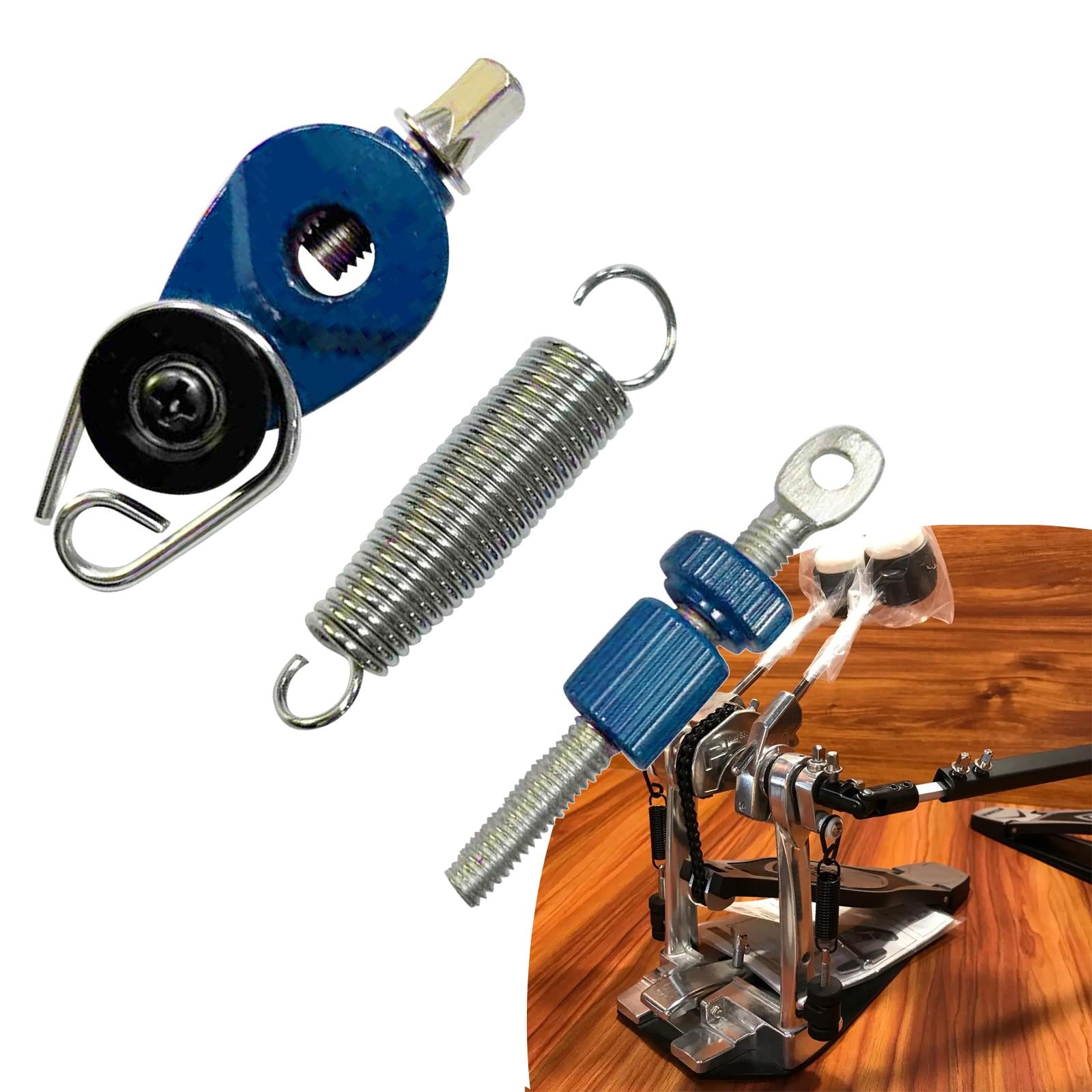 Pedal Spring Tensioner Drum Set Spring for Bass Drum Replacement DIY Parts Blue
