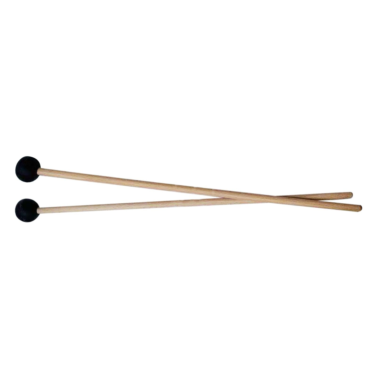 2Pcs Rubber Mallet Percussion Xylophone Bell Mallets for Drummers