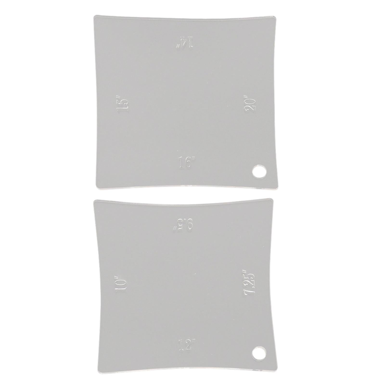 2x Guitar Gauge Measuring Tool Fingerboard Smooth Neck for Luthier