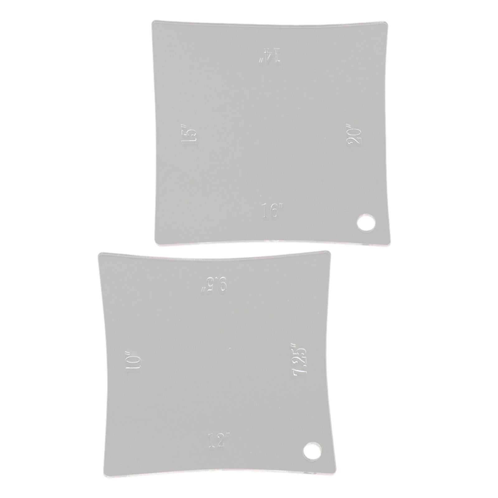 2x Guitar Gauge Measuring Tool Fingerboard Smooth Neck for Luthier