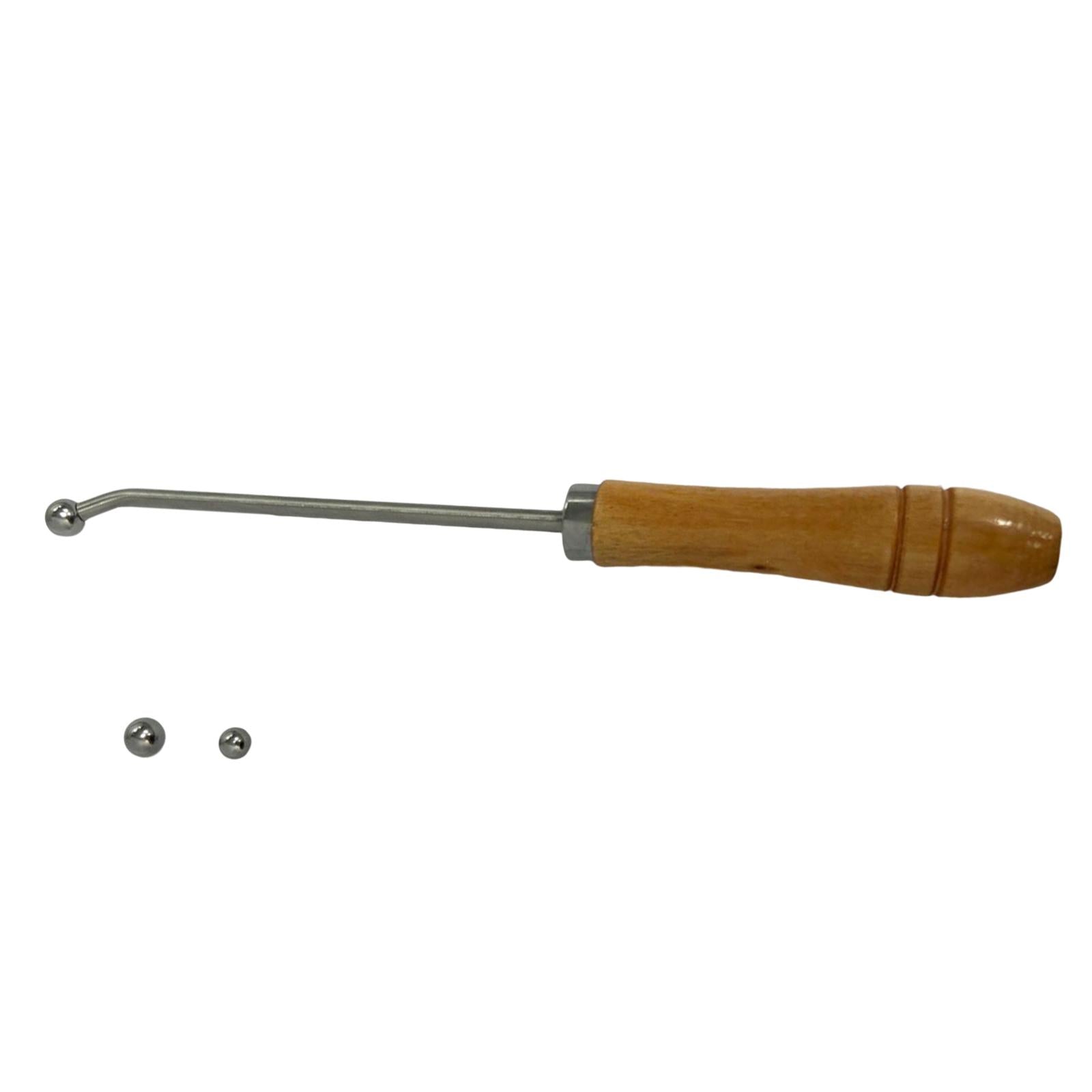 Durable Wind Instrument Sheet Metal Tools Wood Handle Accs for French Horn